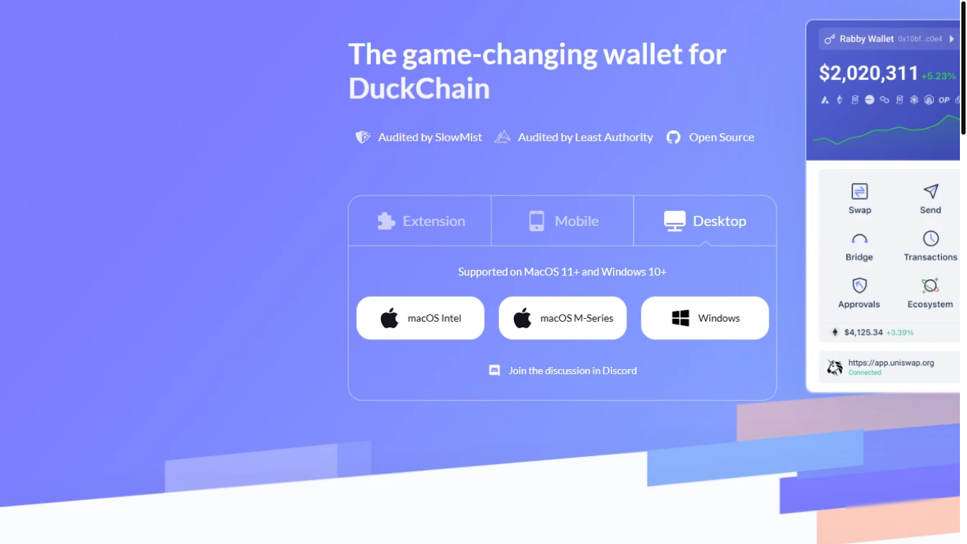 website screenshot of https://rabby-en.dora.run/
