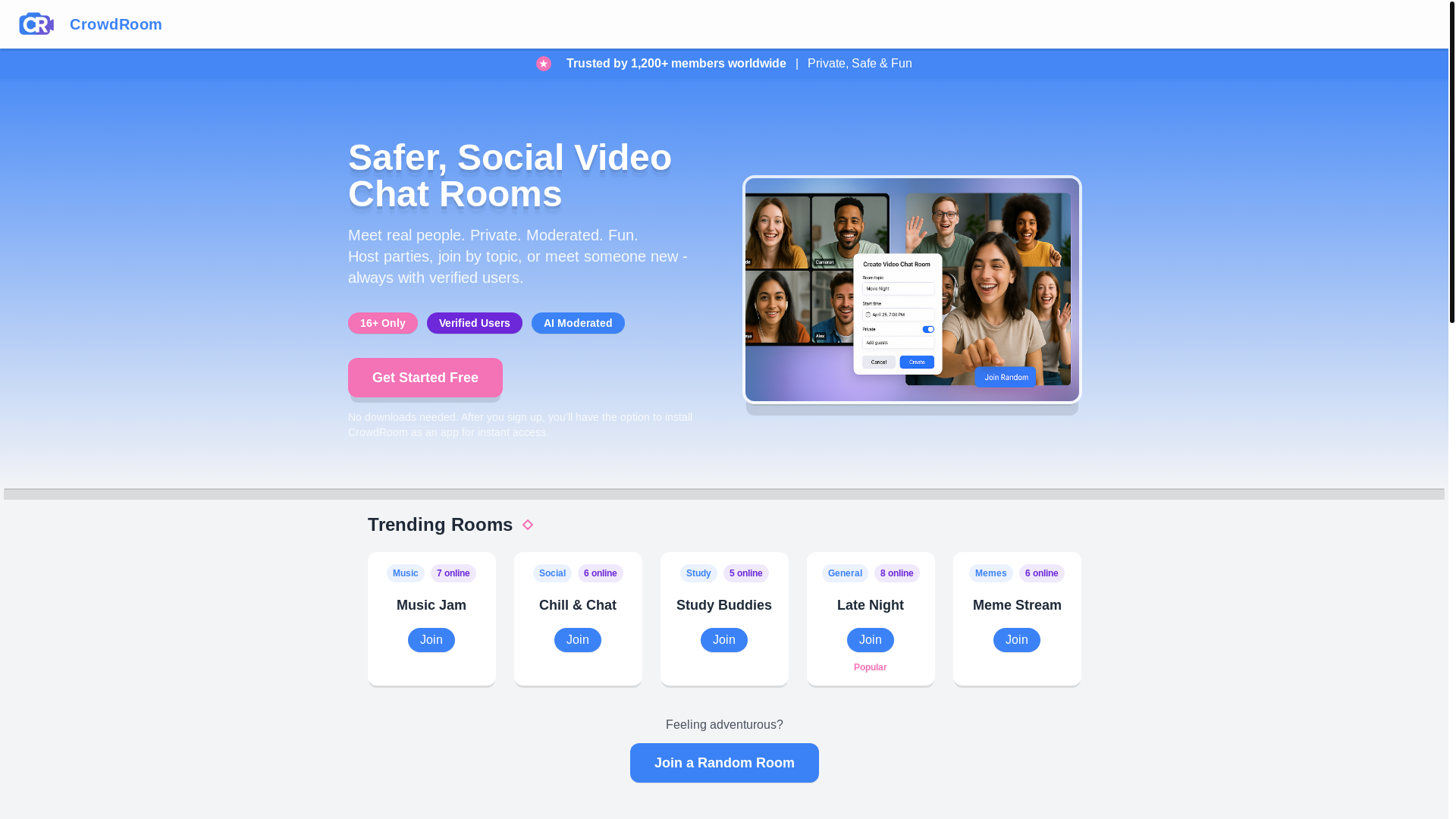 website screenshot of https://crowdroom-public.pages.dev/