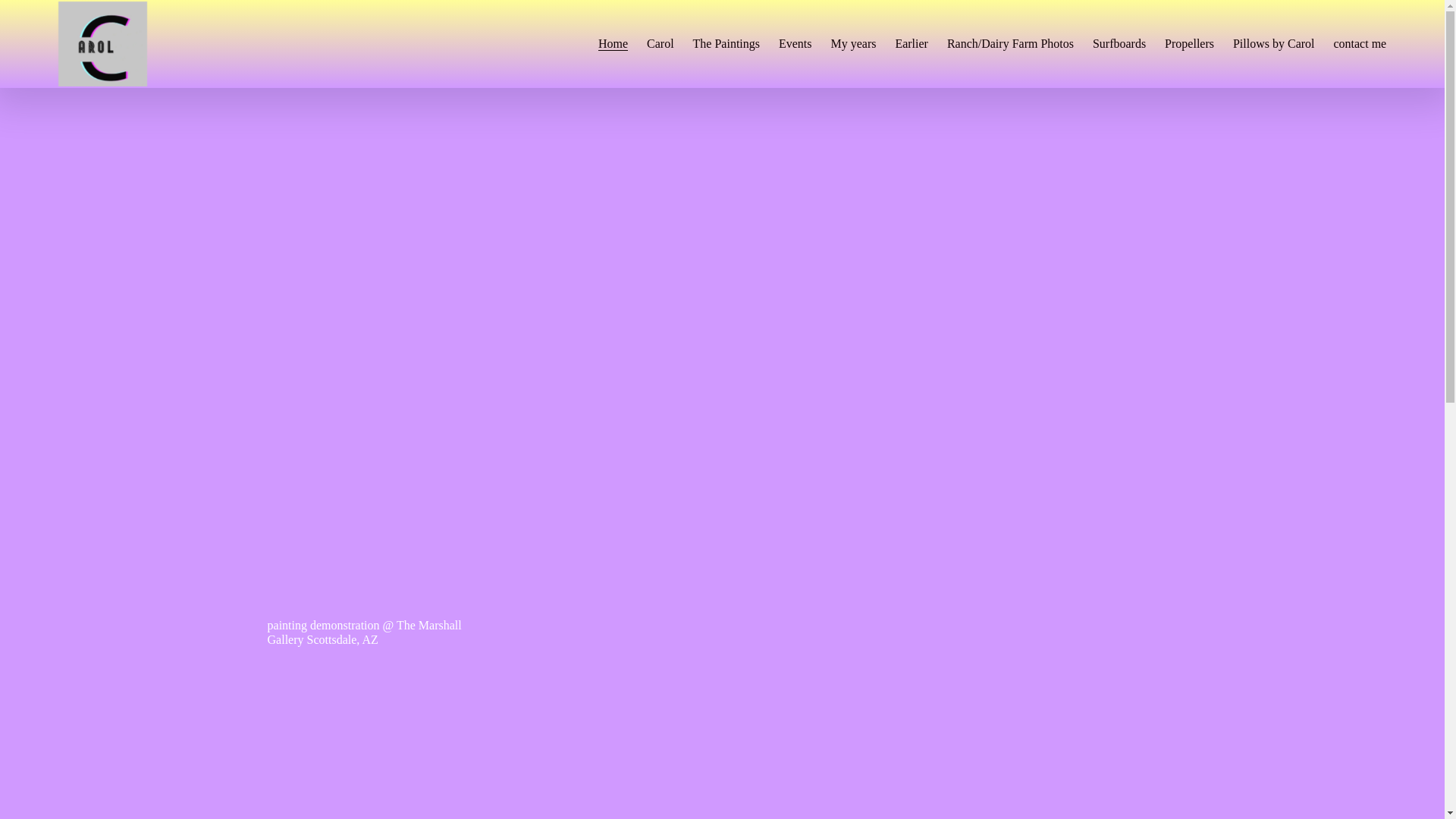website screenshot of https://carolestes.art/