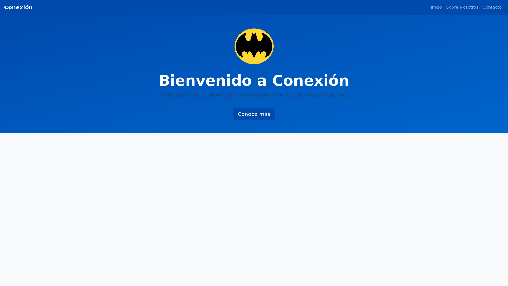 website screenshot of https://conexiones.com.sv/