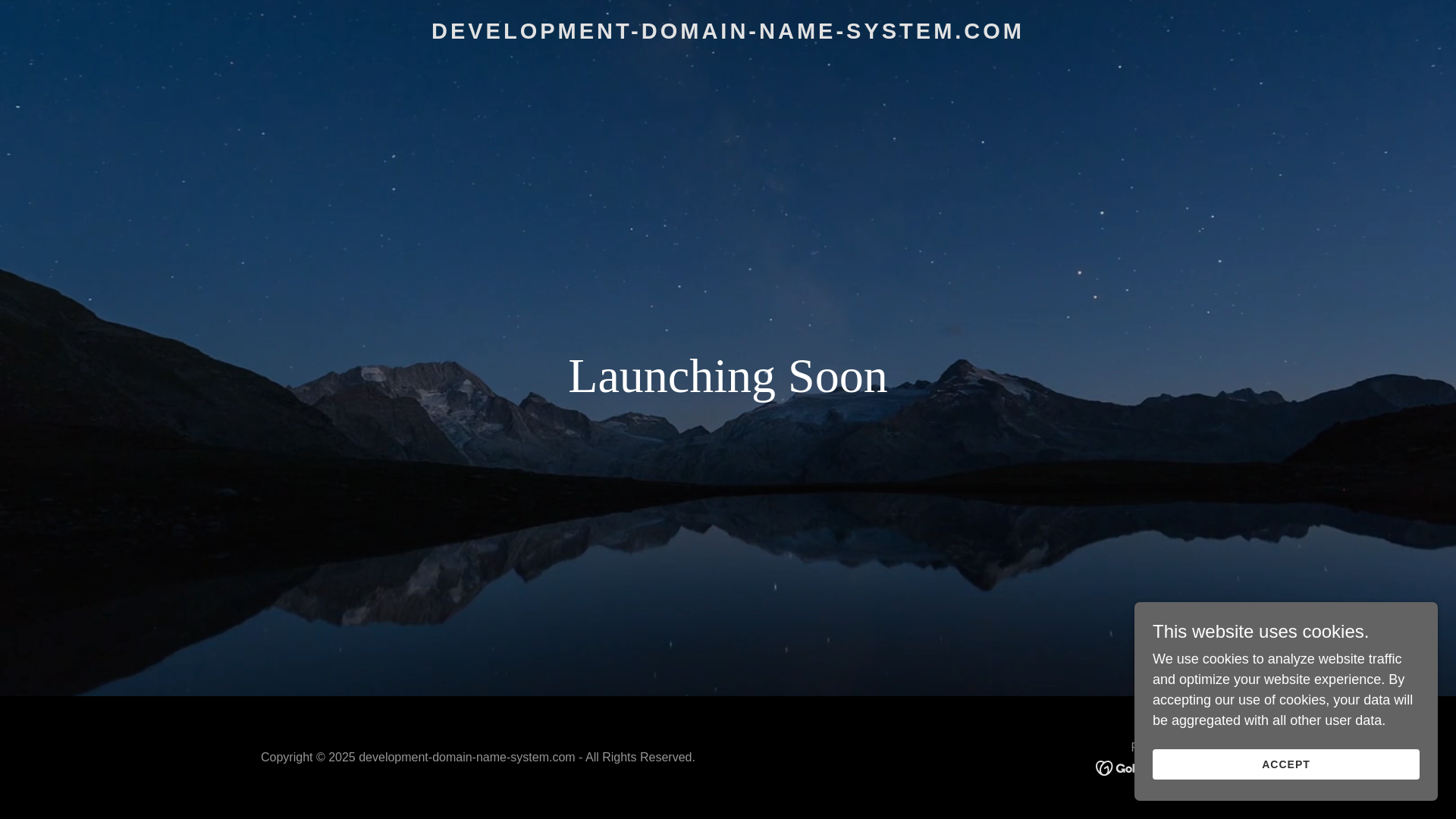 website screenshot of https://development-domain-name-system.com/