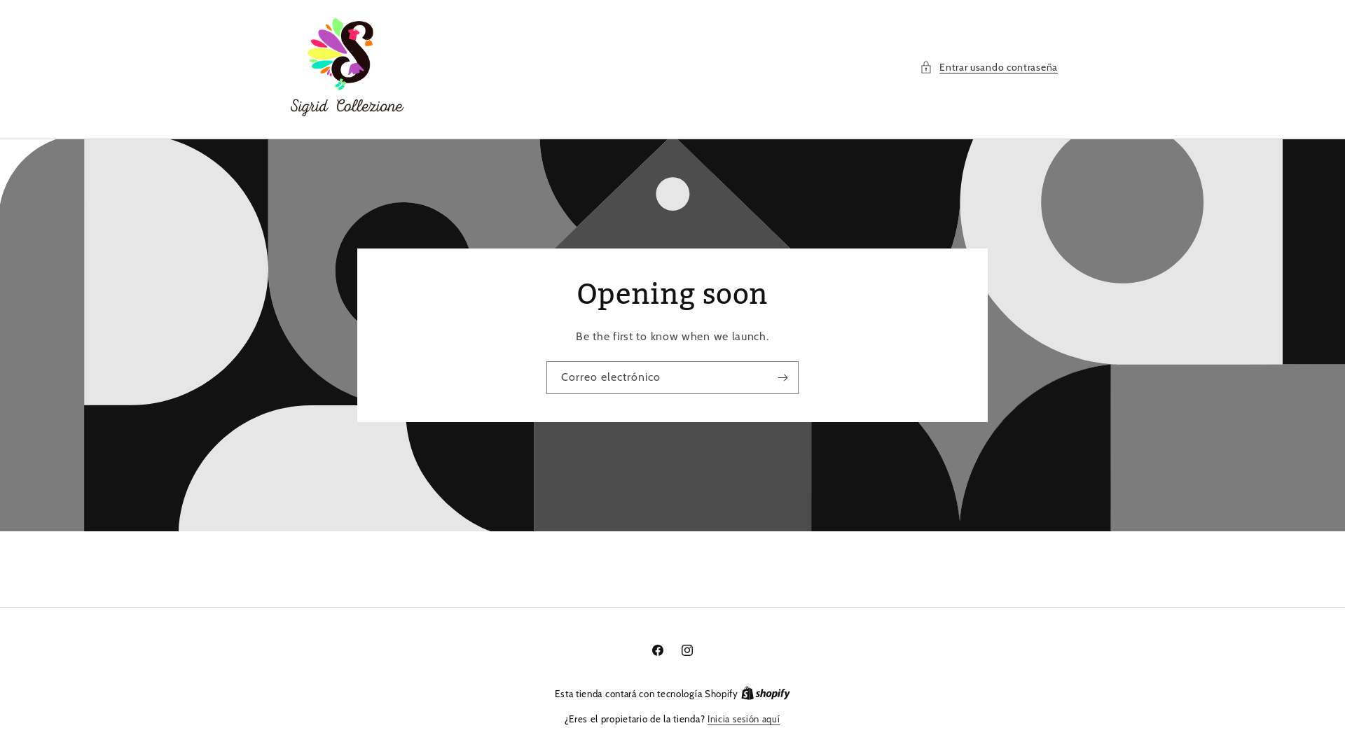 website screenshot of https://sigridcollezione.com/