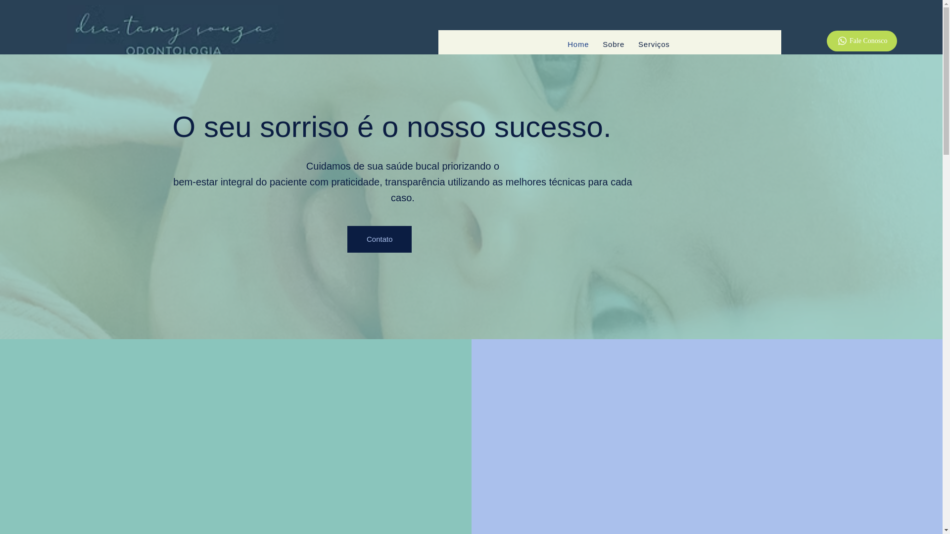 website screenshot of https://dratamysouza.com.br/
