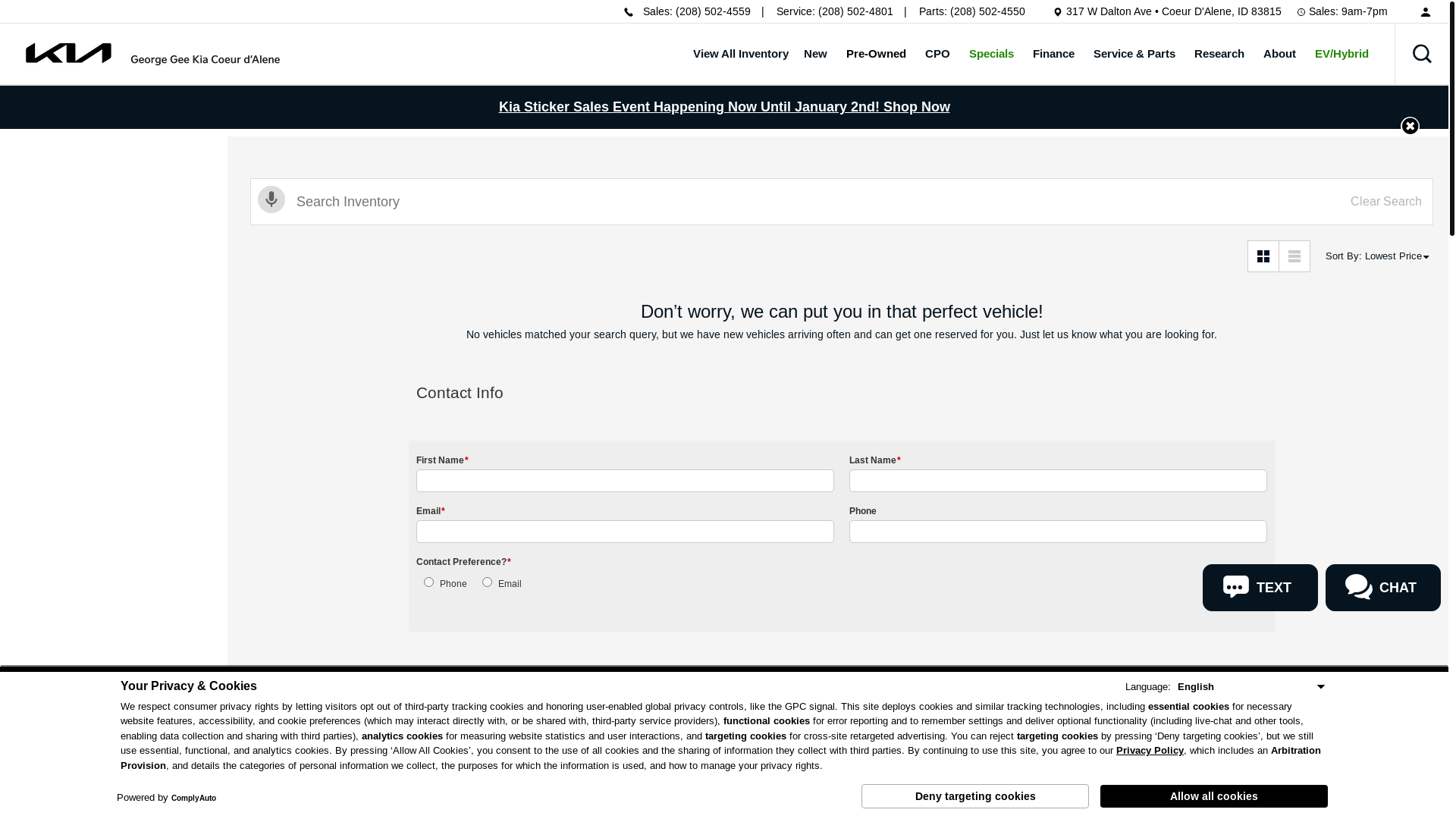 website screenshot of https://www.geekia.net/inventory/5XYPGDA57GG144015/?condition=Used&store={store_code}