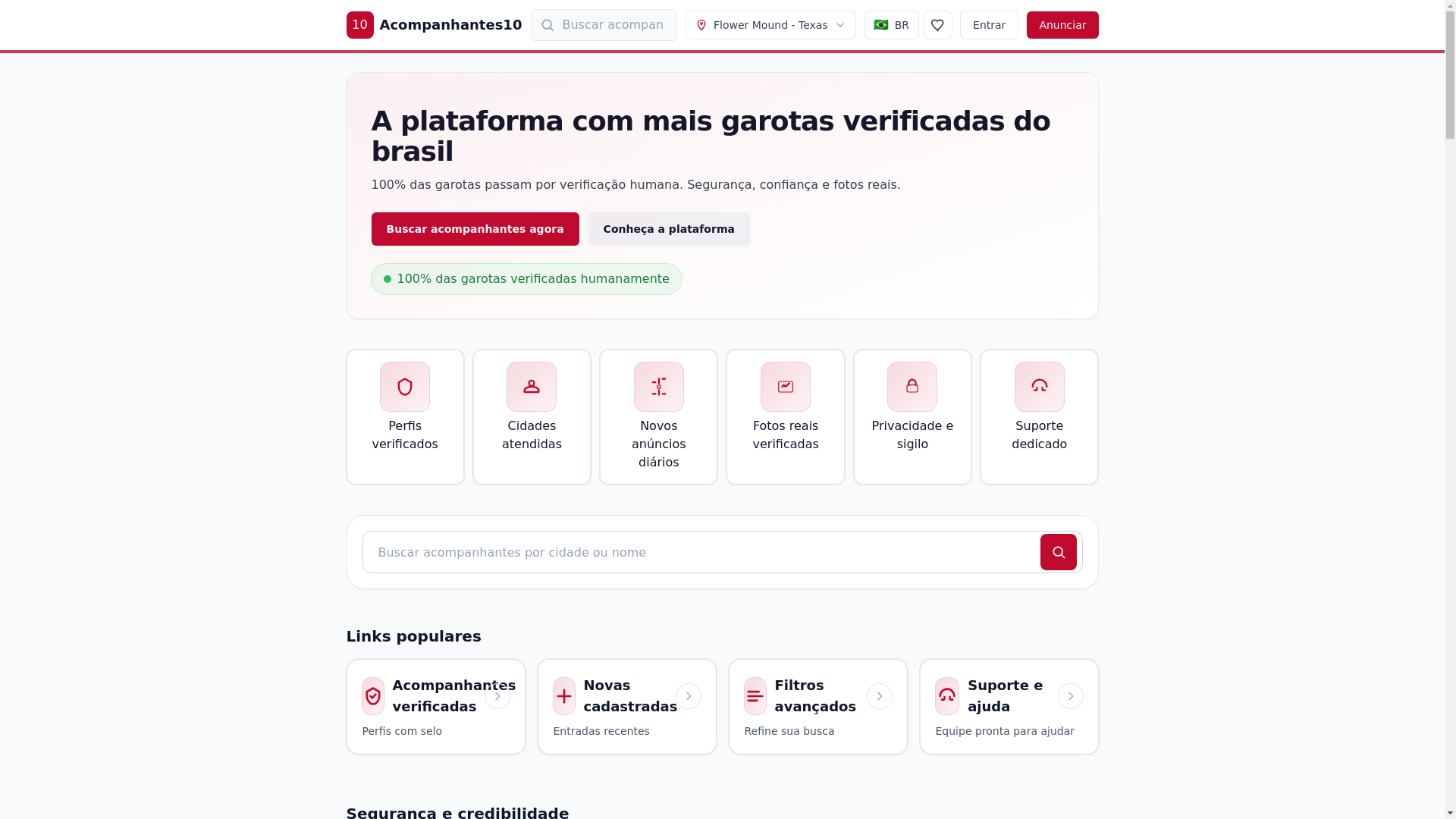 website screenshot of https://acompanhantes10.com.br/