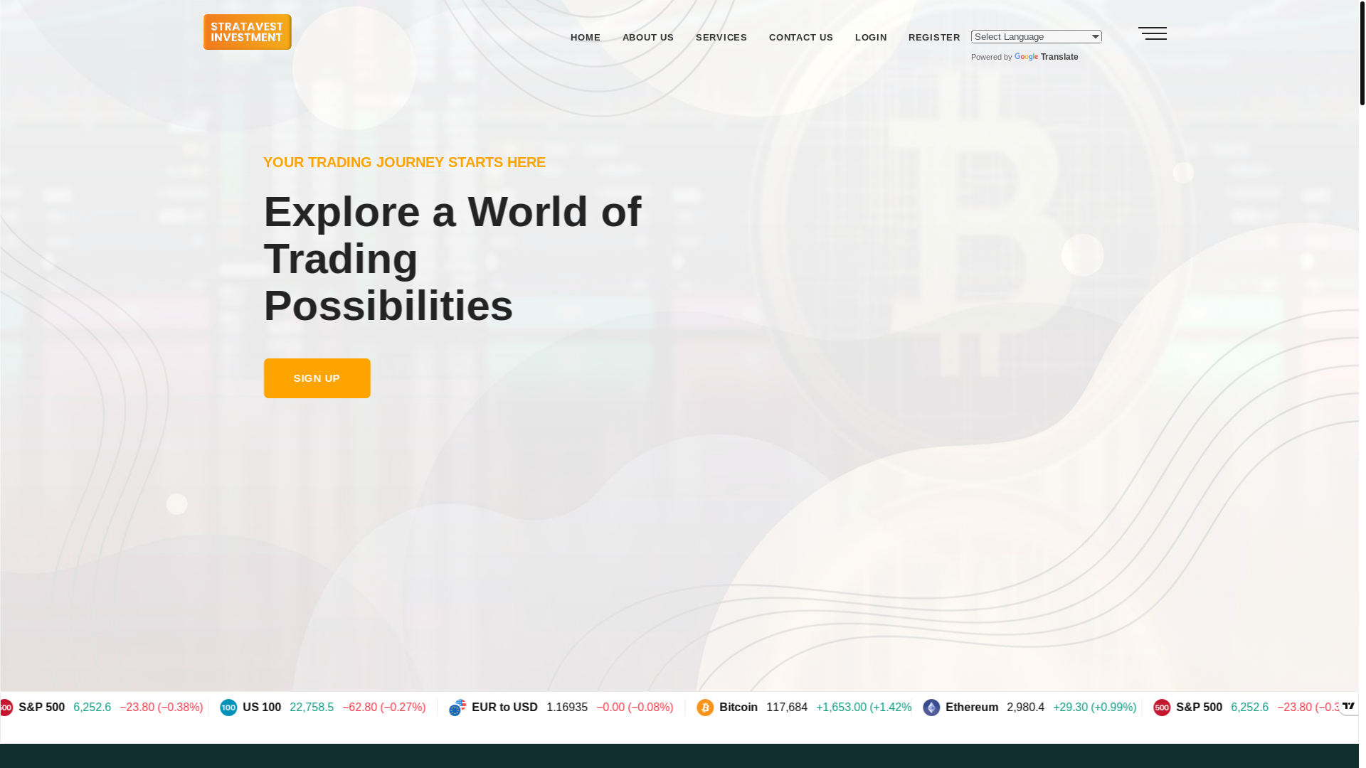 website screenshot of https://stratavest.org/