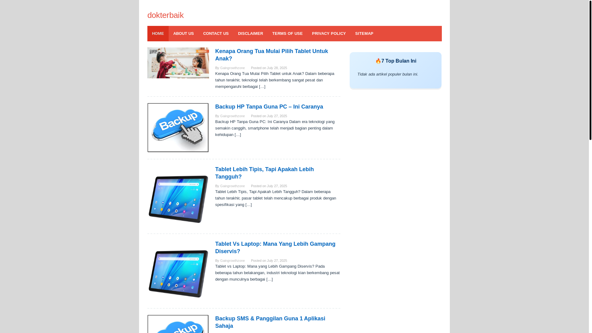 website screenshot of https://gaingrowthzone.web.id/