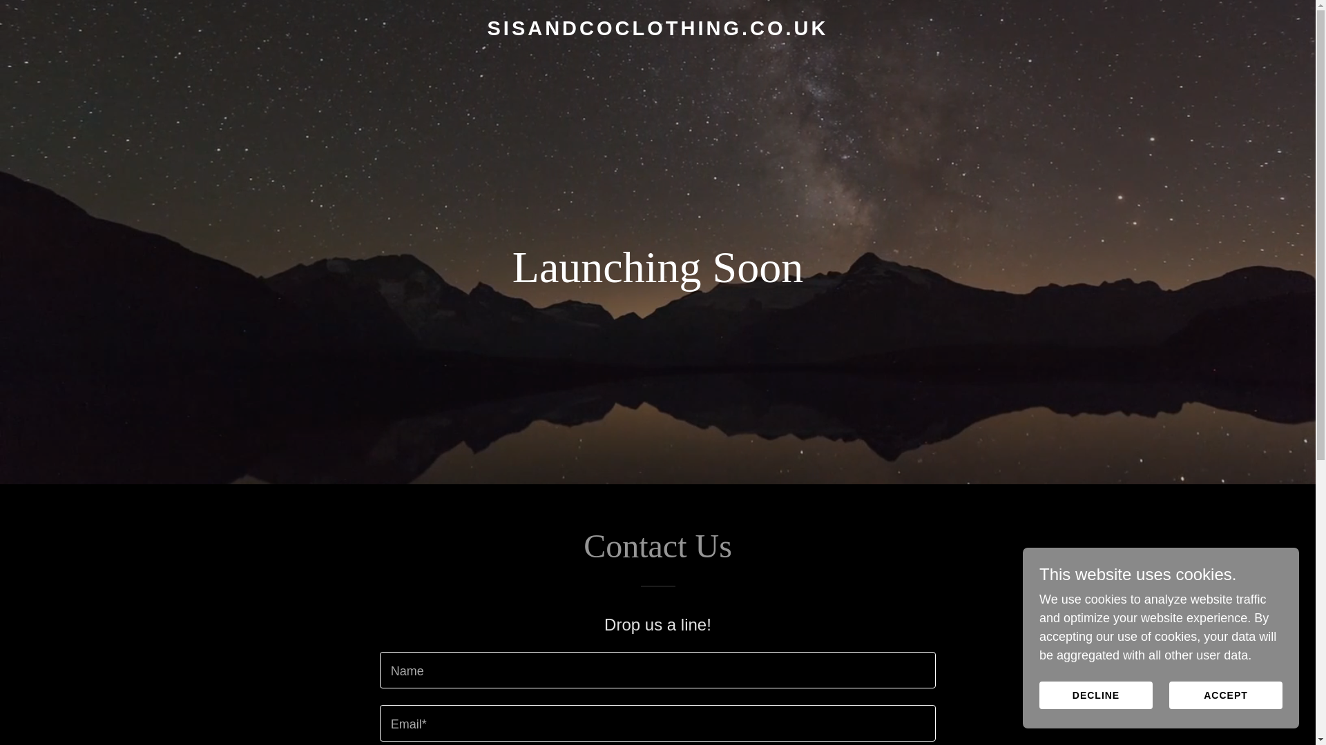 website screenshot of https://sisandcoclothing.co.uk/