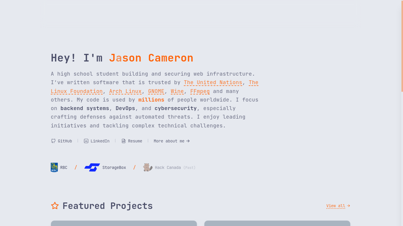website screenshot of http://nyx.jsn.cam/