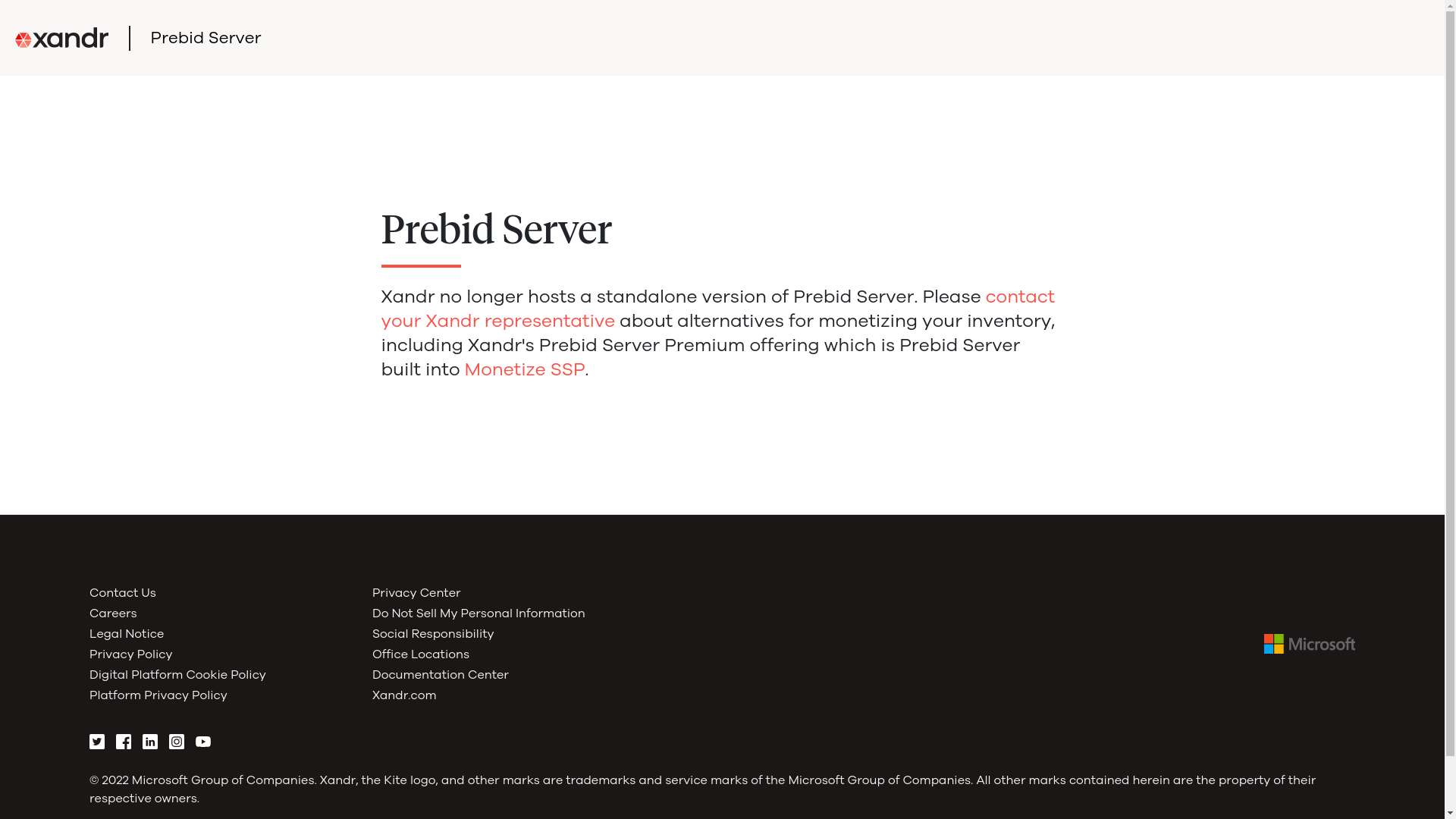 website screenshot of https://prebid.adnxs.com/