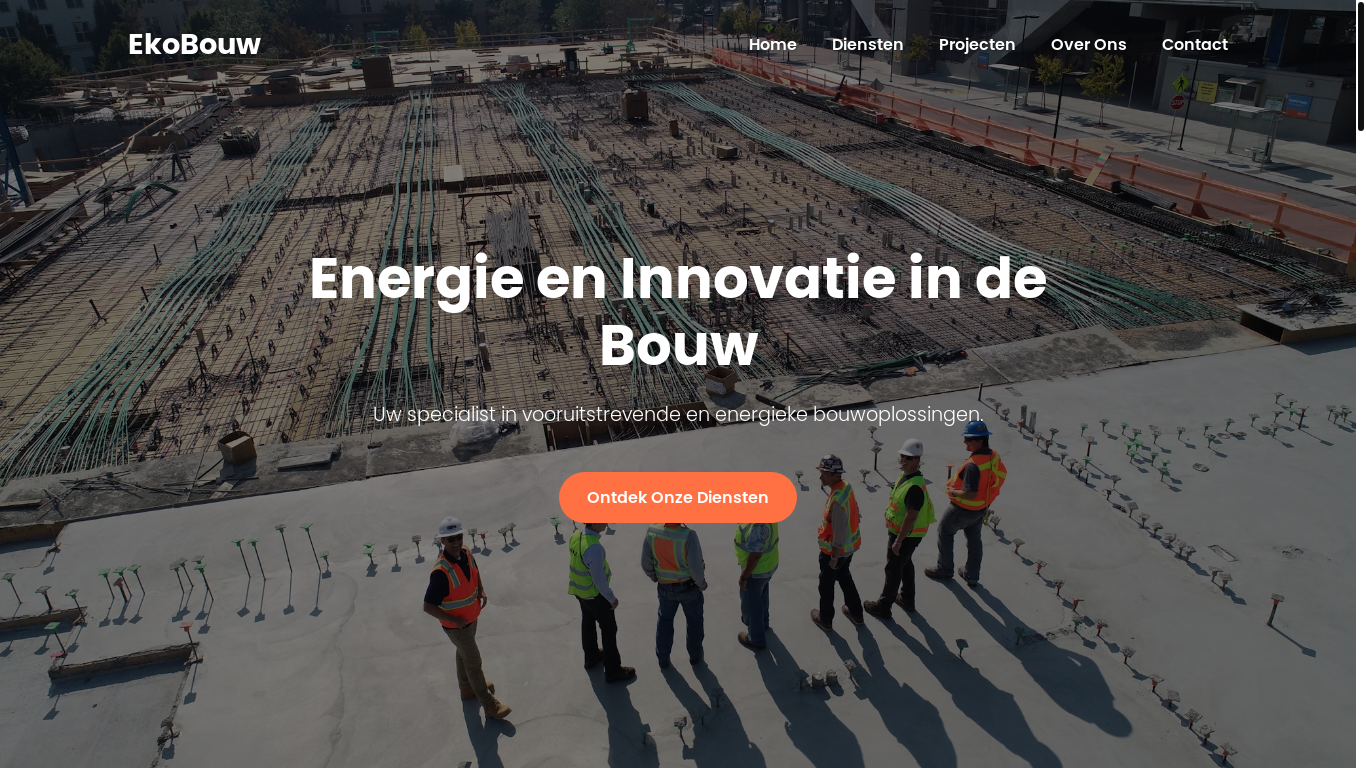 website screenshot of https://ekobouw.work/