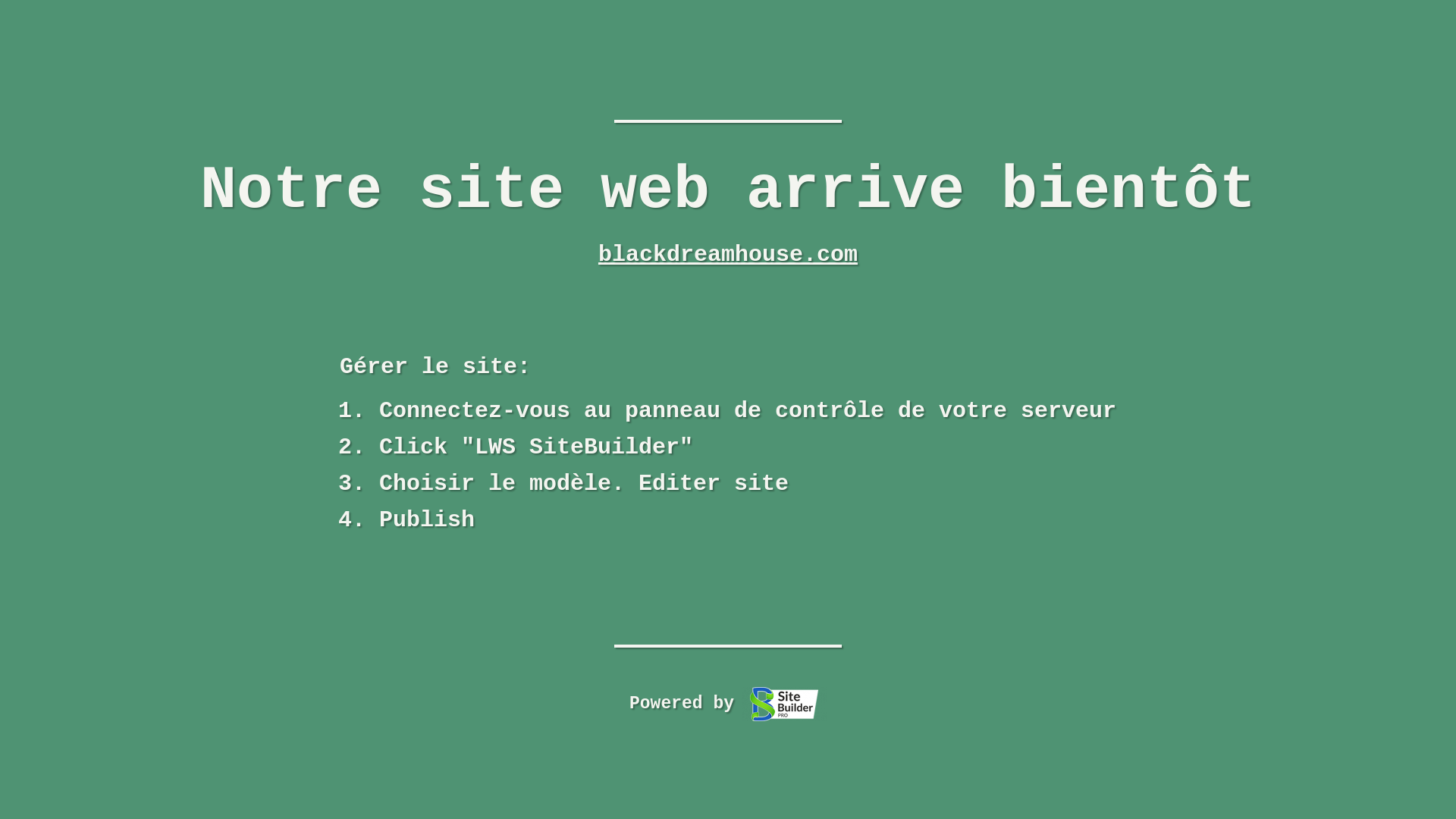 website screenshot of https://blackdreamhouse.com/
