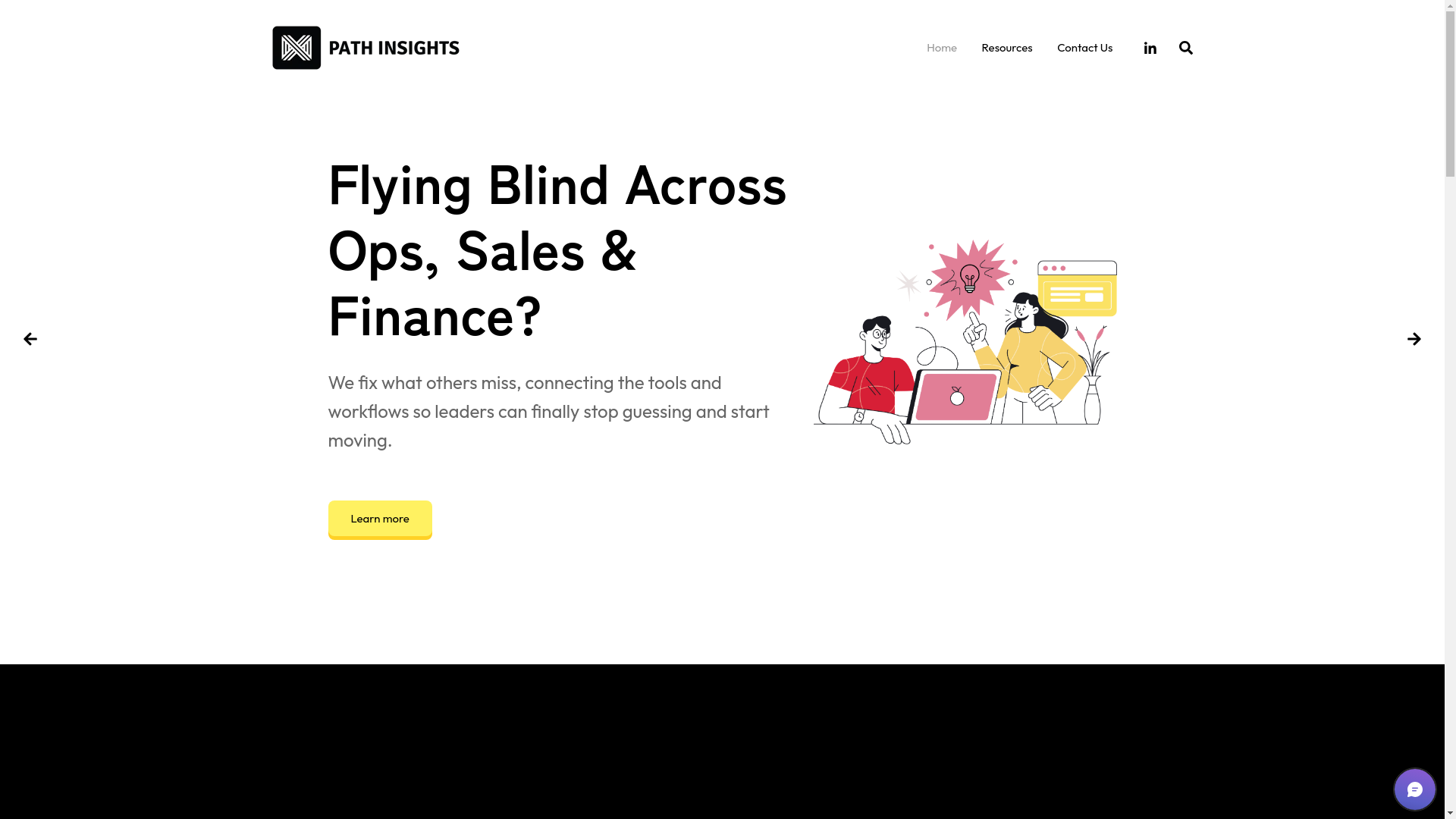 website screenshot of https://path-insights.com/