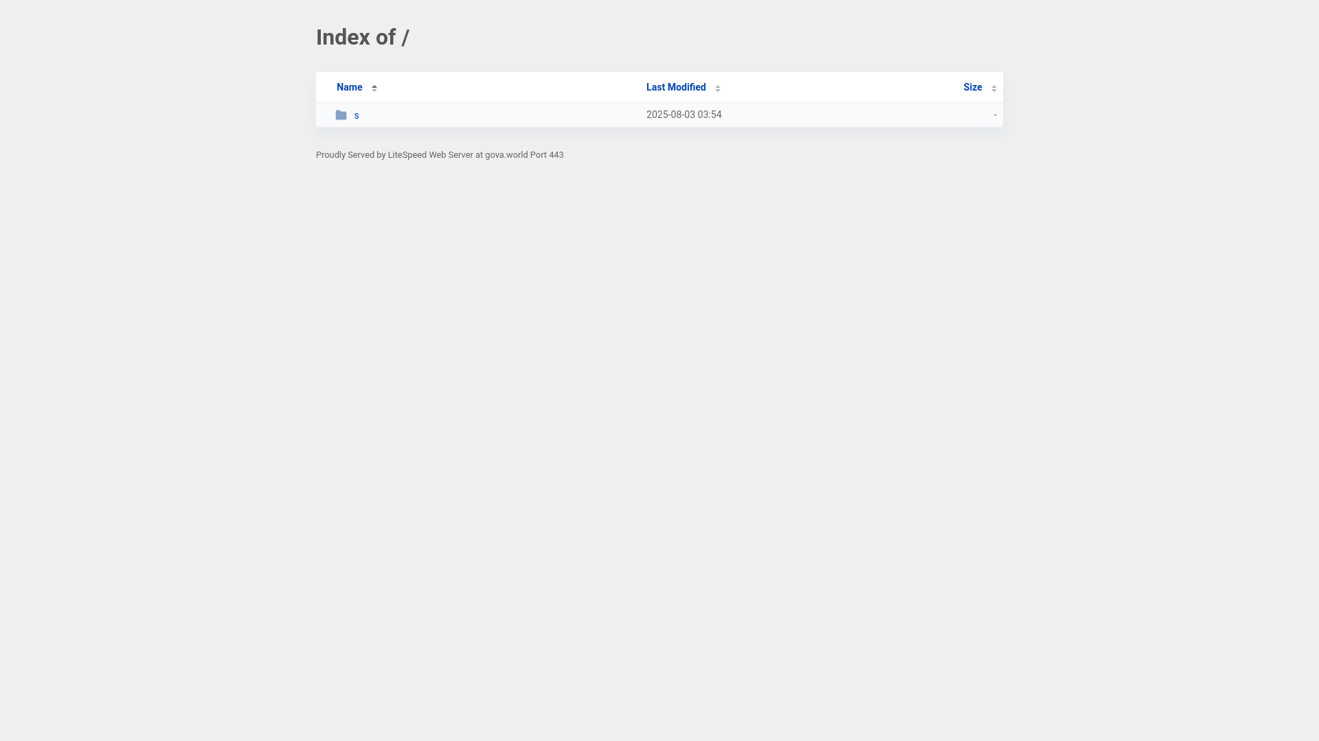 website screenshot of https://gova.world/