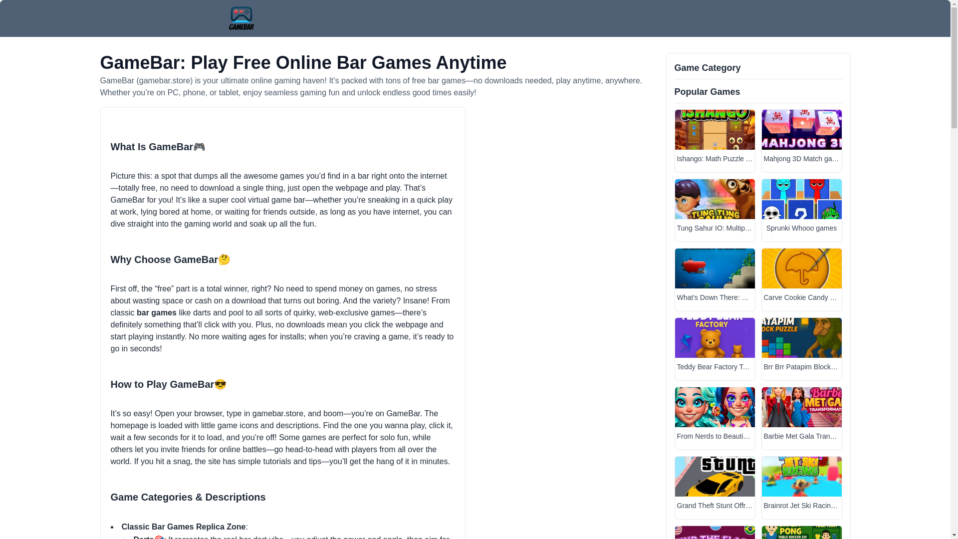 website screenshot of https://gamebar-45a.pages.dev/