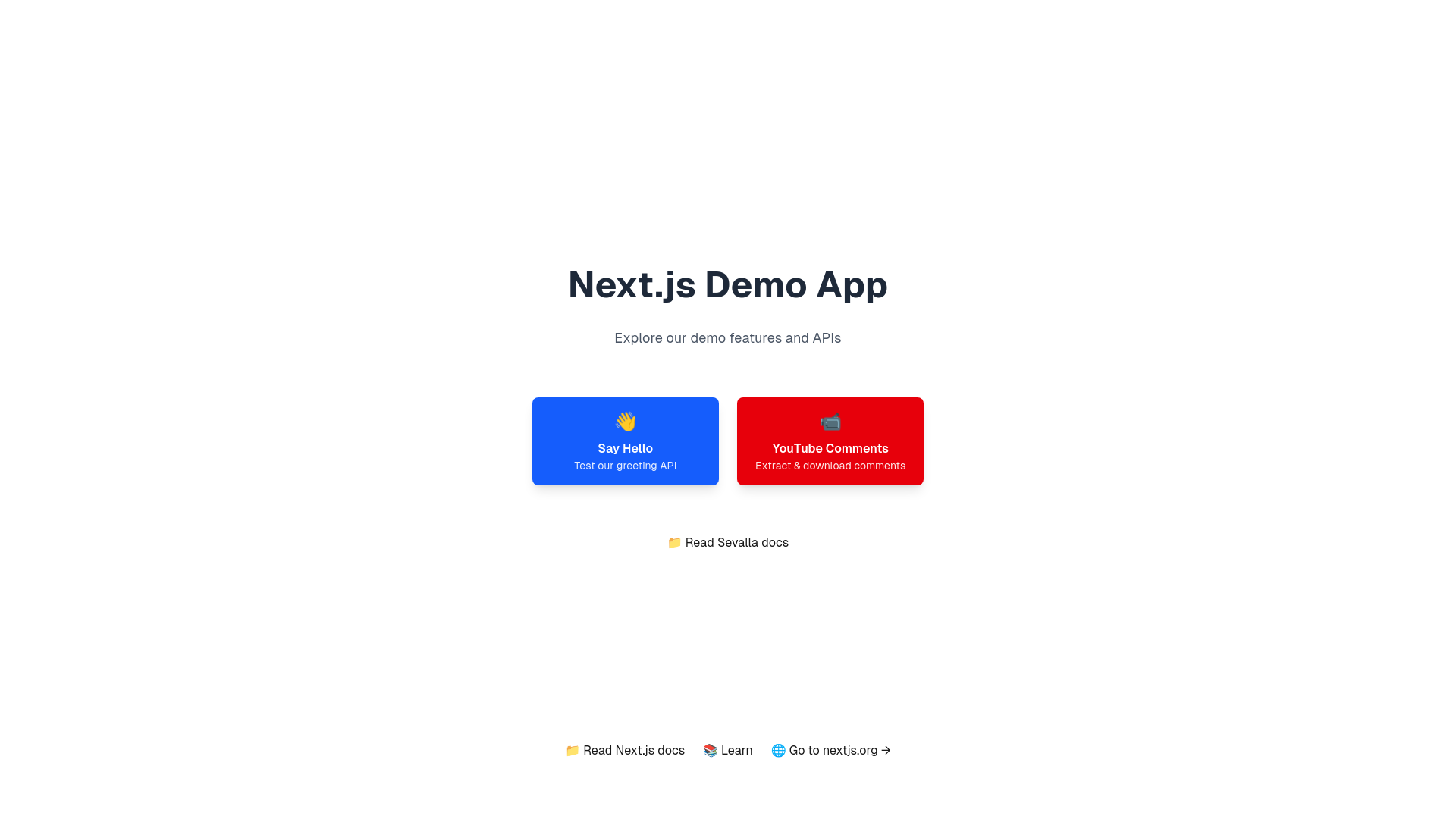 website screenshot of https://nextjs-demo-8pojn.kinsta.app