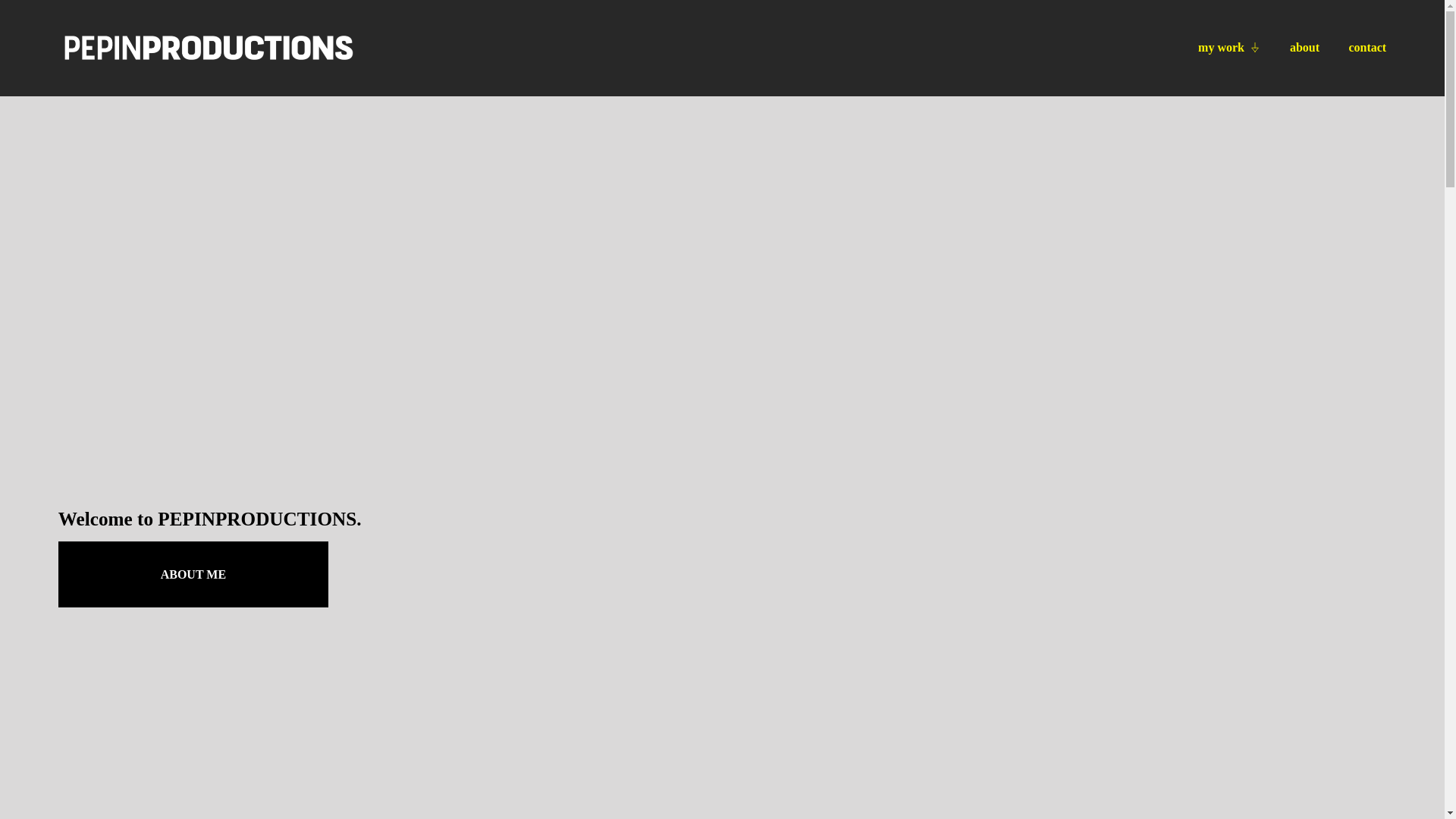website screenshot of https://pepin-productions.com/