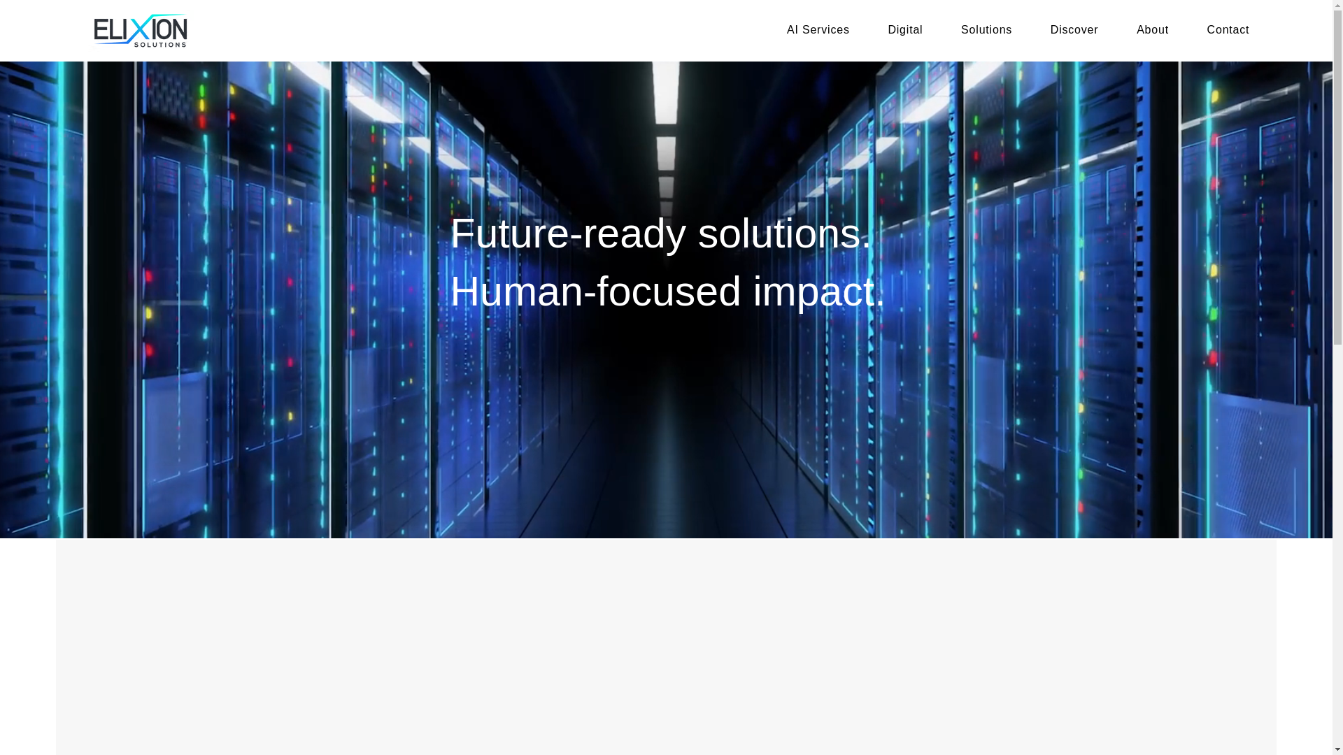 website screenshot of https://elixiontechnologies.com/
