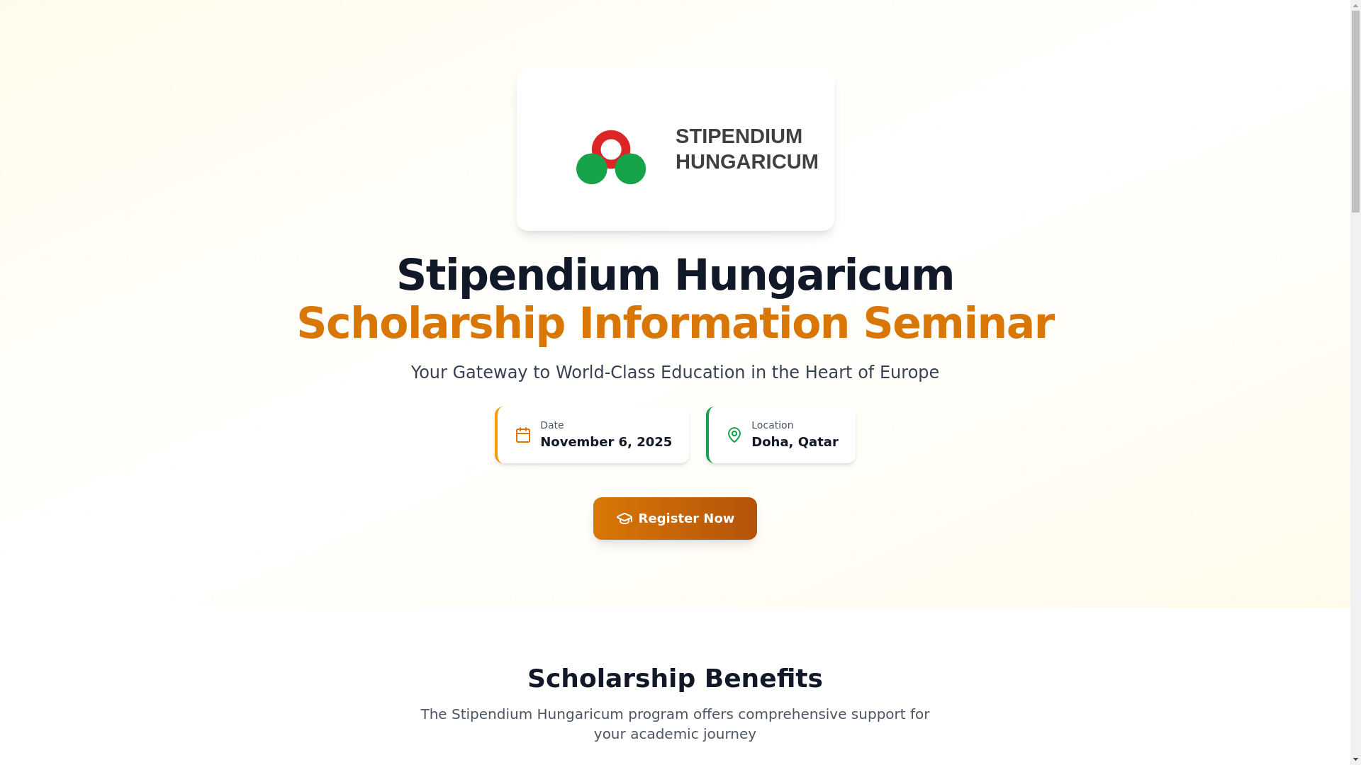 website screenshot of https://studyhungary.org/