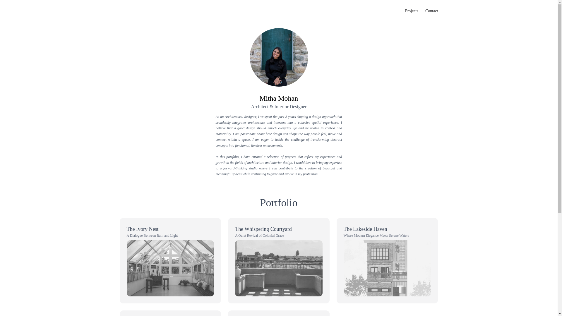 website screenshot of https://mithaportfolio.pages.dev/