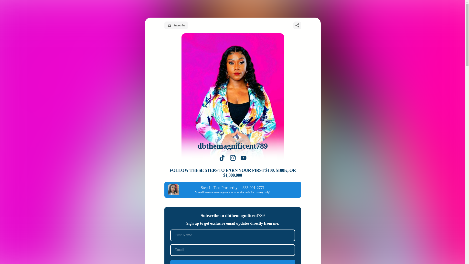 website screenshot of https://dbthemagnificent789.store/
