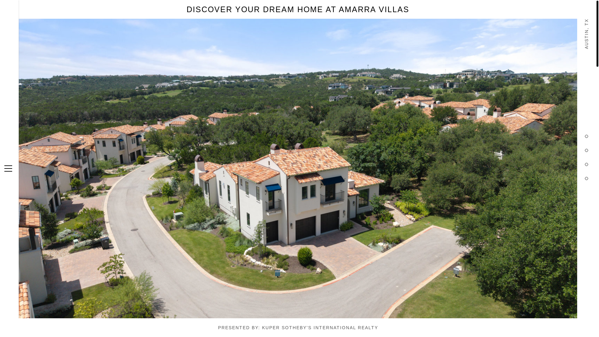 website screenshot of https://amarravillas20.com/
