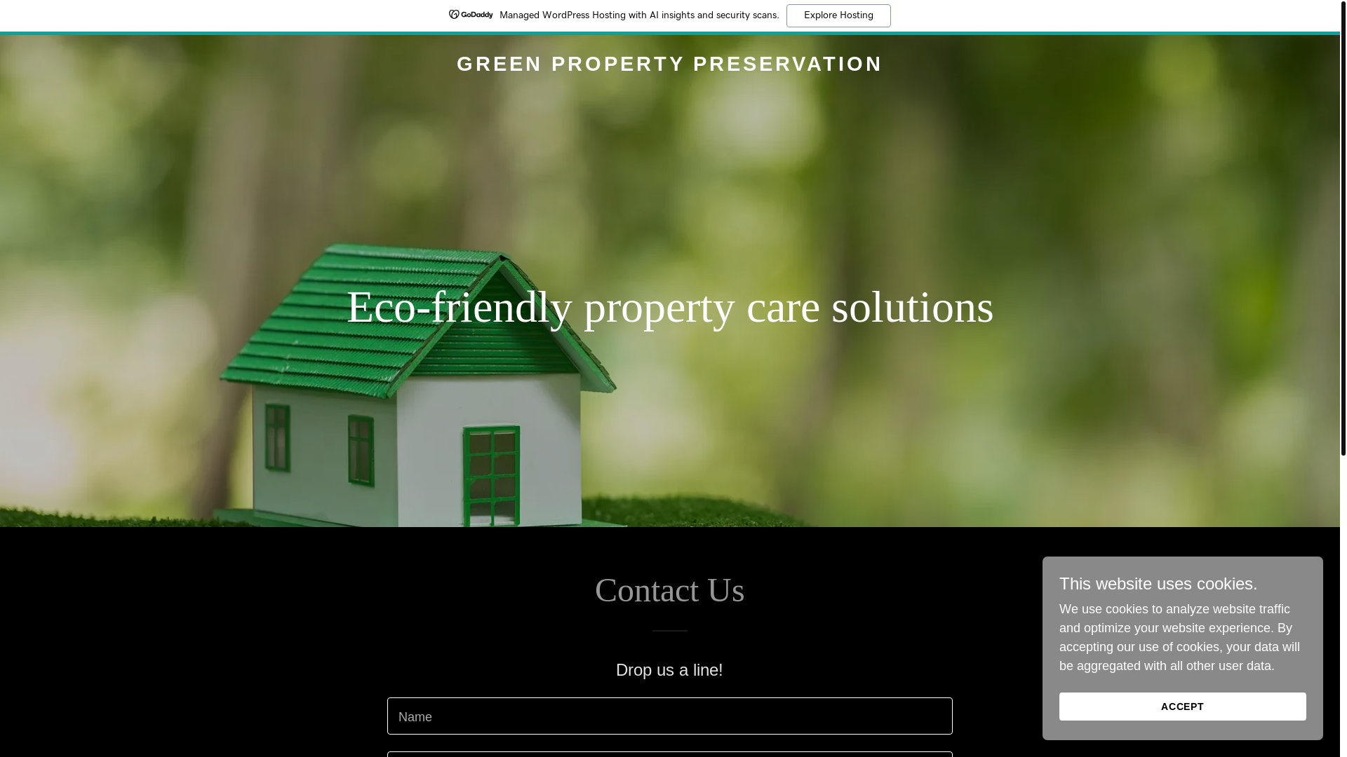 website screenshot of https://greenpropertypreservation.com/