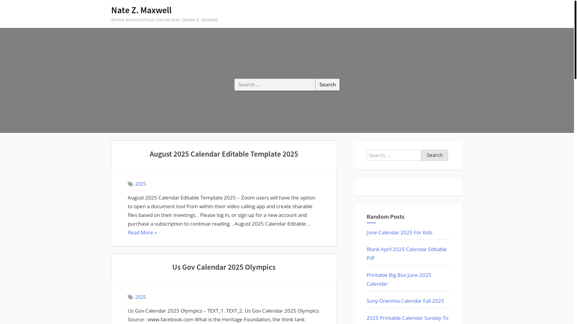 website screenshot of https://natezmaxwell.pages.dev/