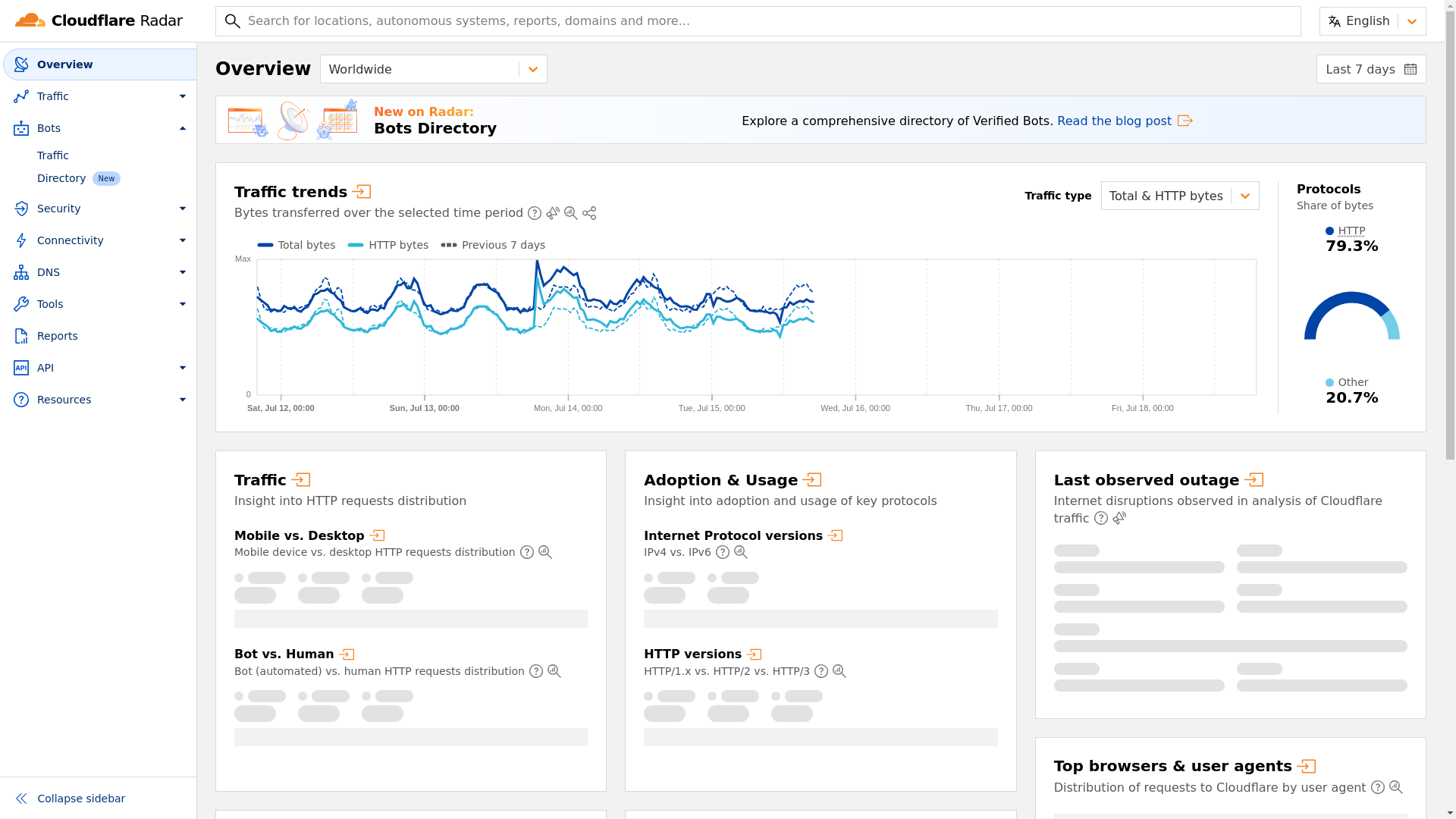 website screenshot of https://radar-frontend.pages.dev/