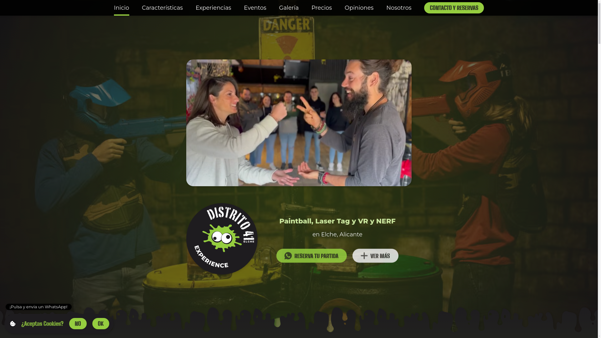 website screenshot of https://distrito41experience.pages.dev/