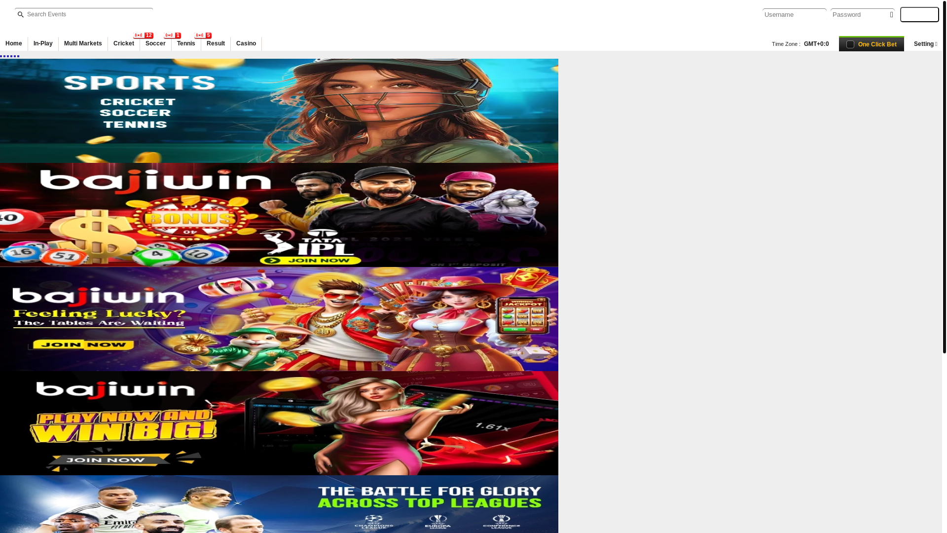 website screenshot of https://baajiwin.site/