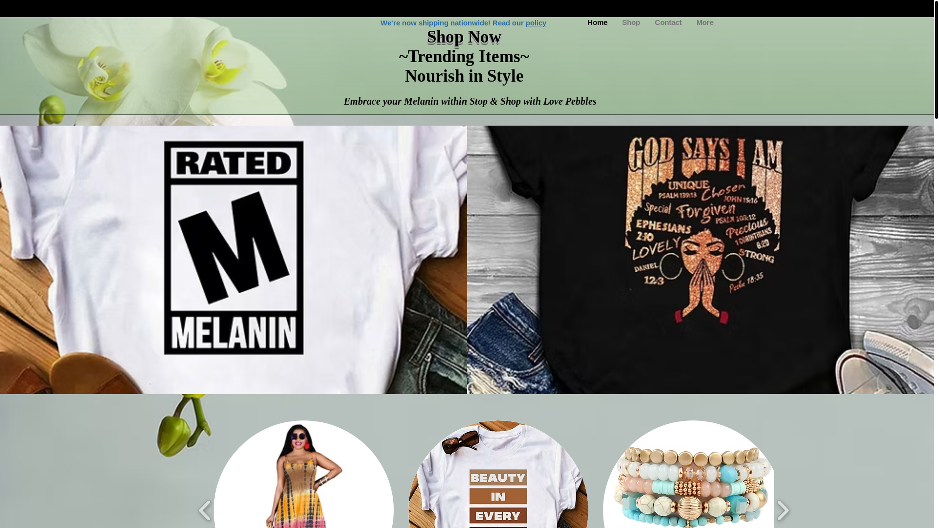 website screenshot of https://lovepebbles.org/
