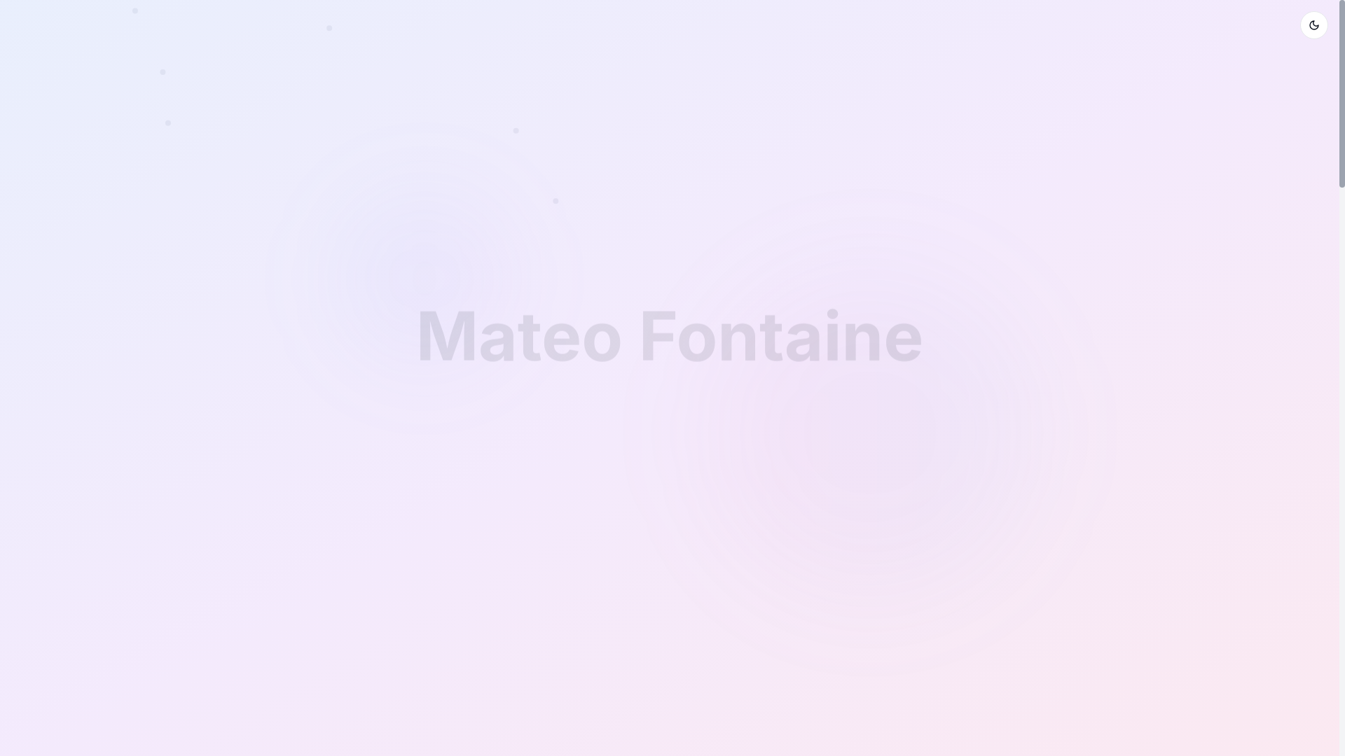 website screenshot of https://mateofontaine.com/