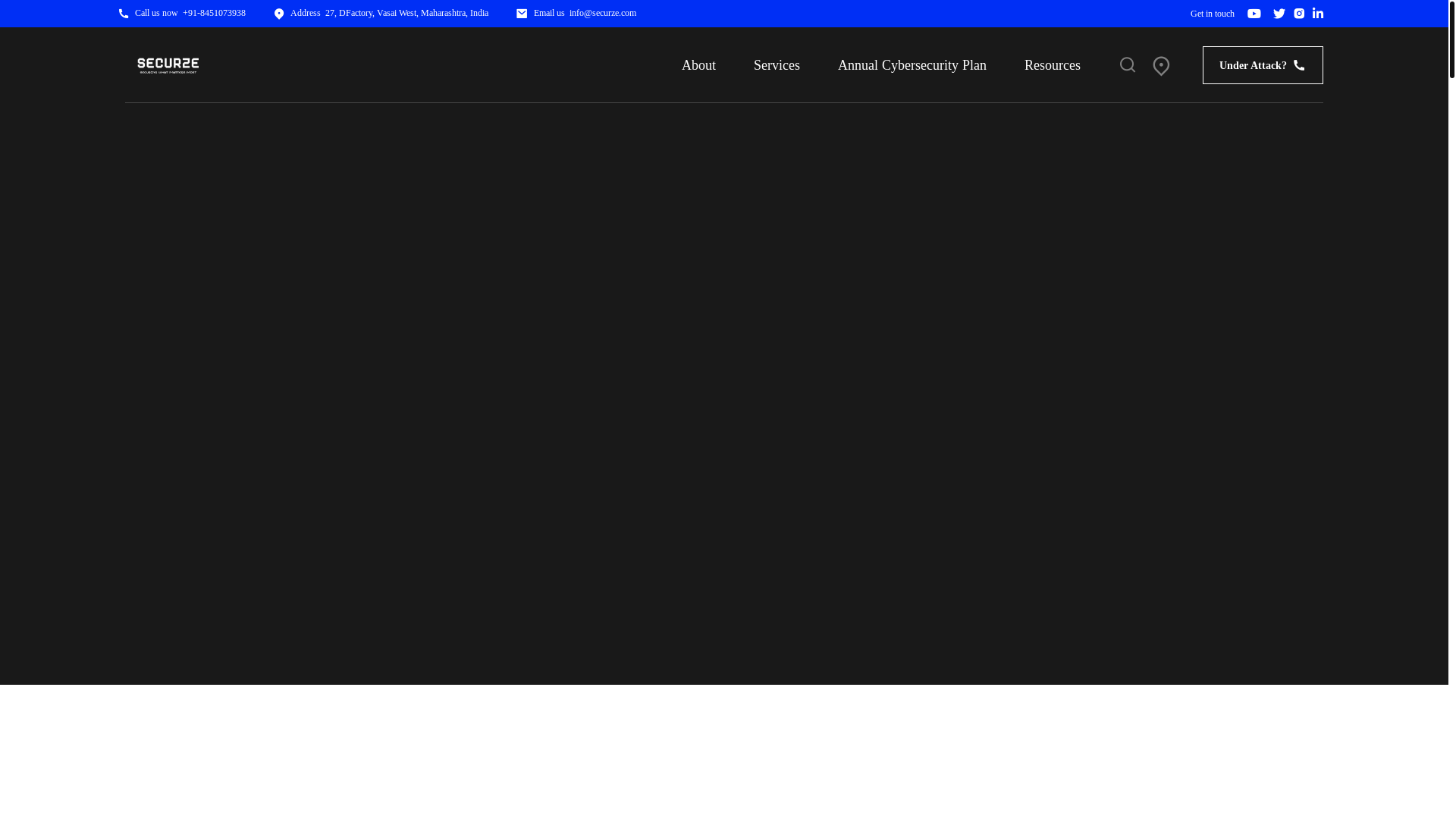 website screenshot of https://securze.com/