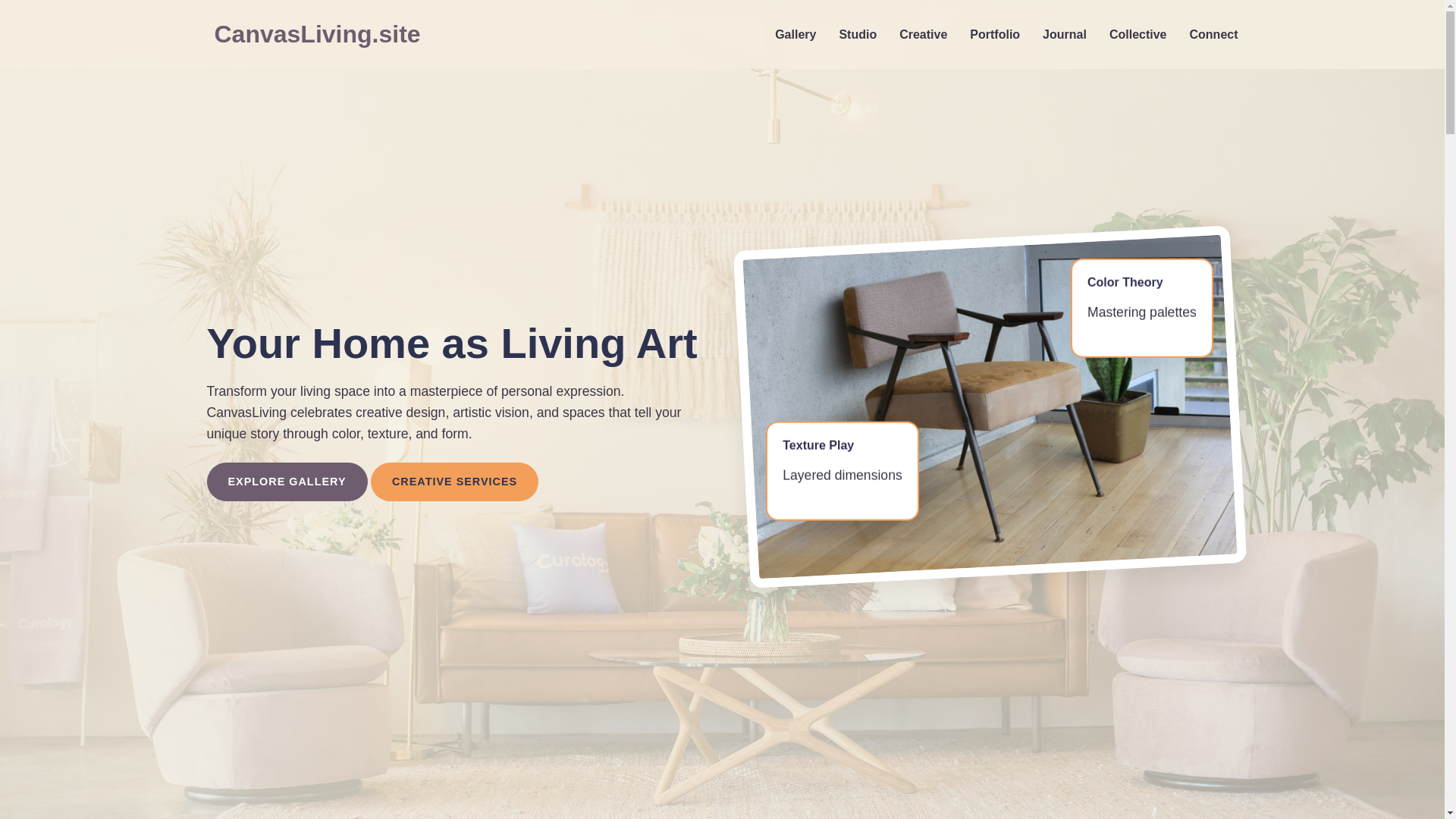 website screenshot of https://canvaslivings.site/