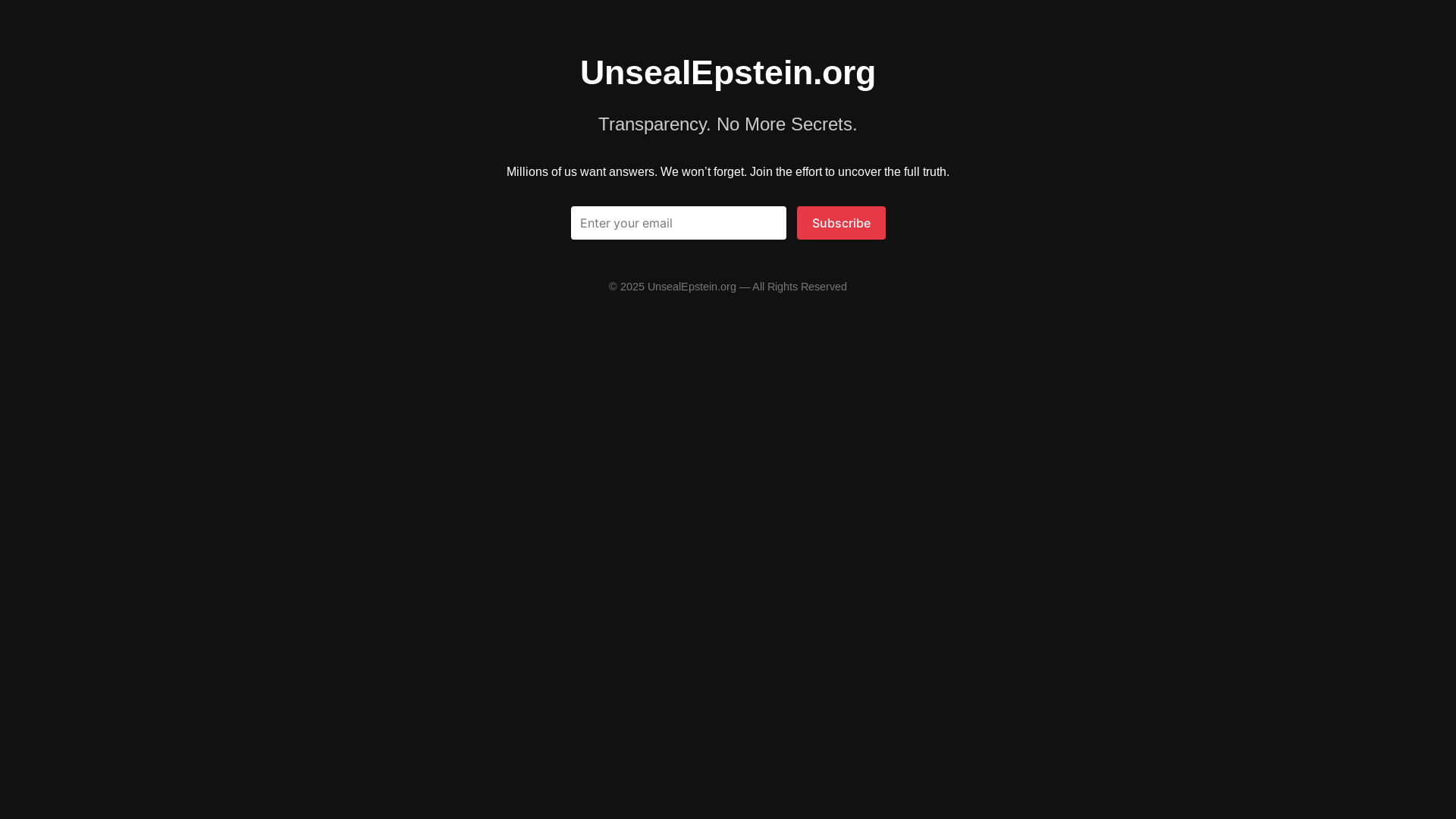 website screenshot of https://unsealepstein-site.pages.dev/