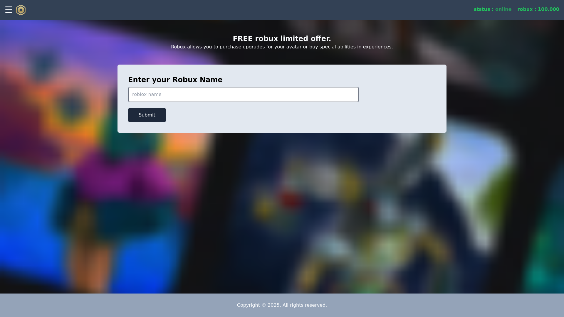 website screenshot of http://rblx102674robux-payoutt.blogspot.com