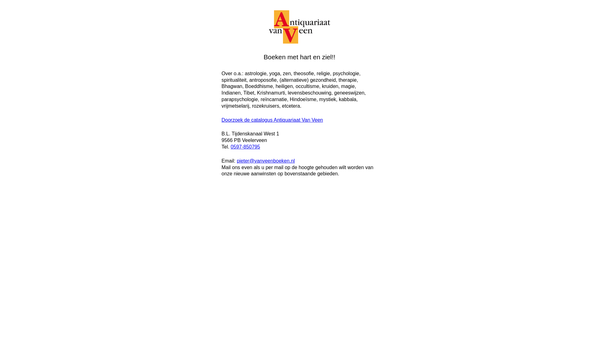 website screenshot of https://vanveenboeken.pages.dev/