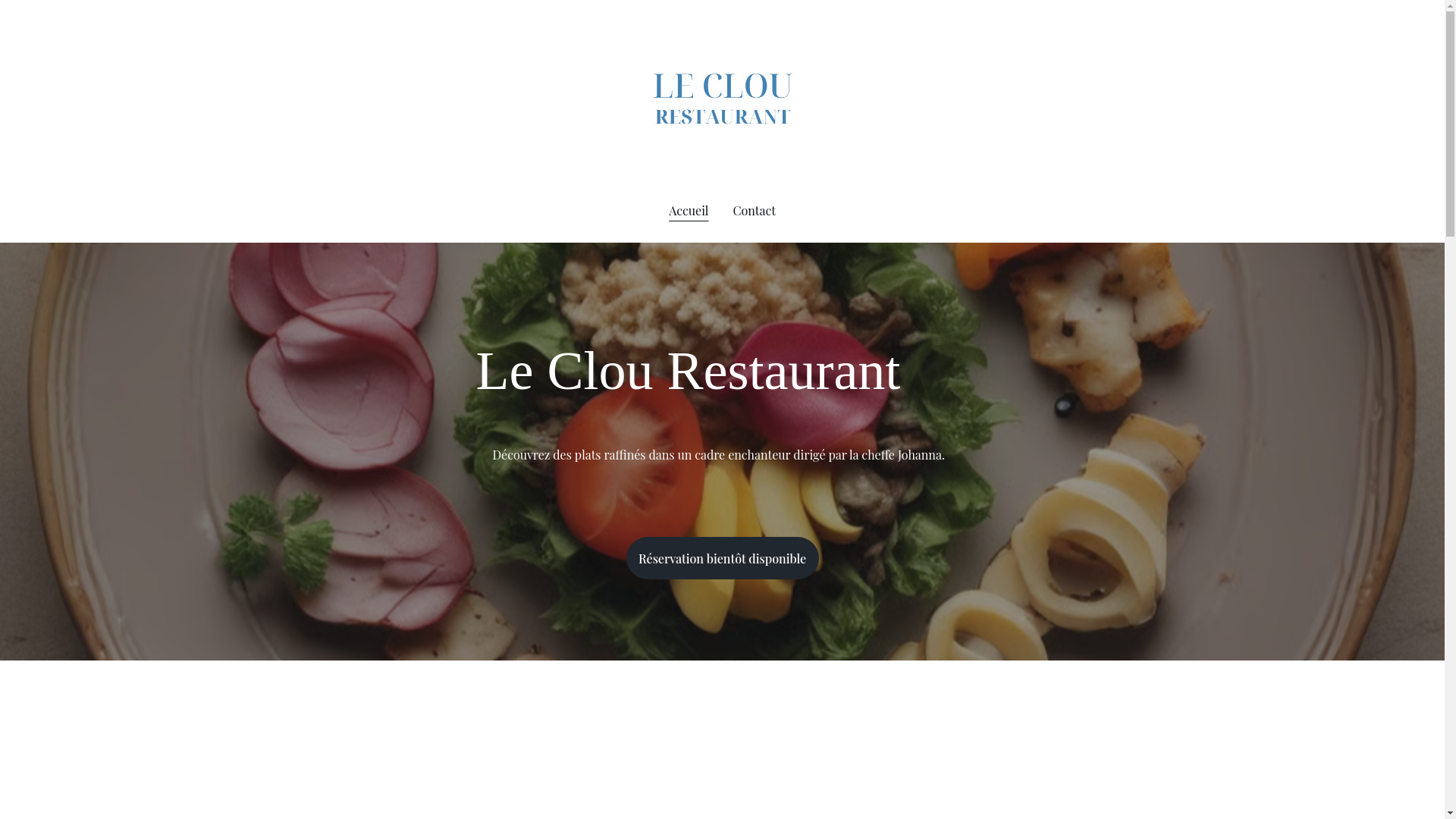 website screenshot of https://leclourestaurant.fr/