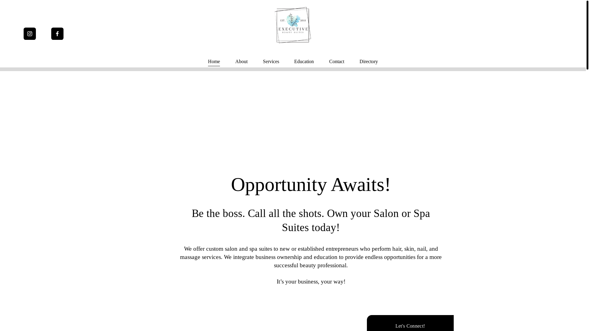 website screenshot of https://lynnwoodsalonsuites.com/