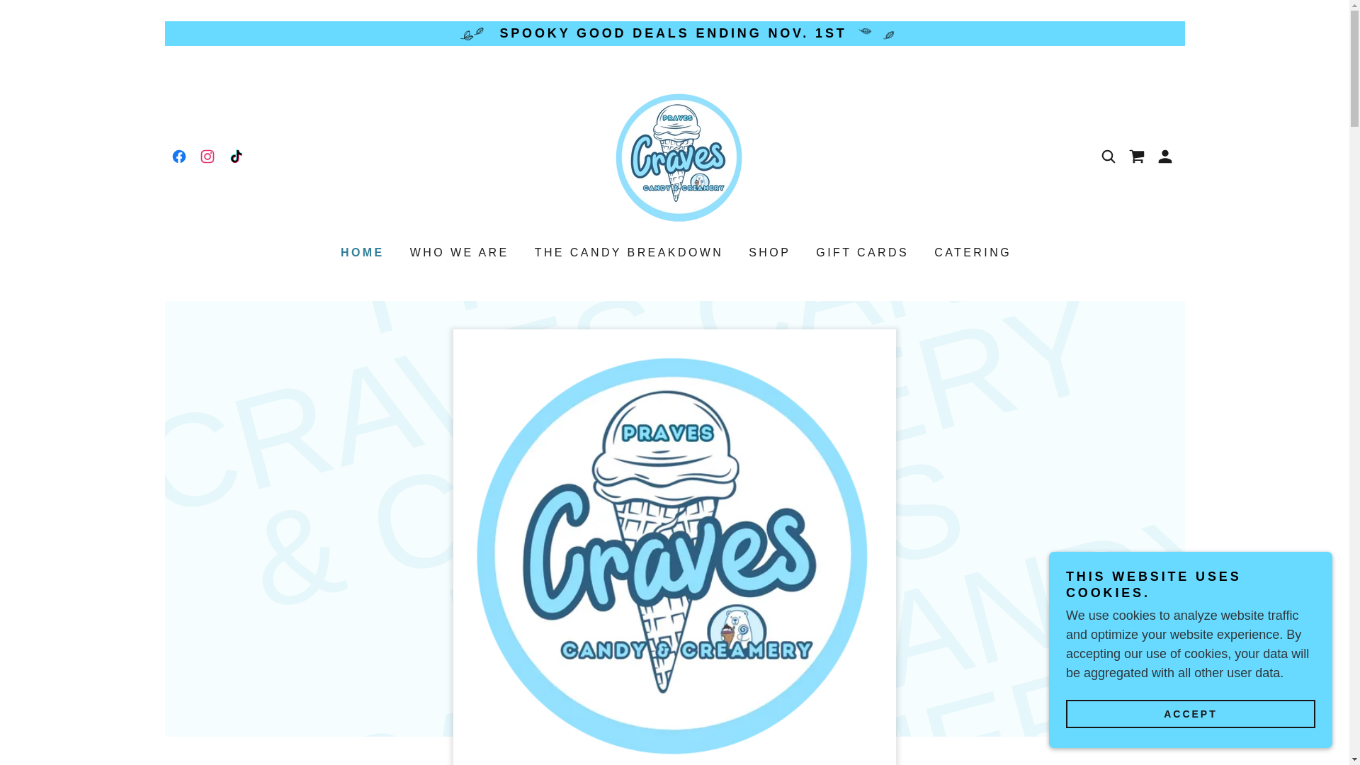 website screenshot of https://pravescraves.com/