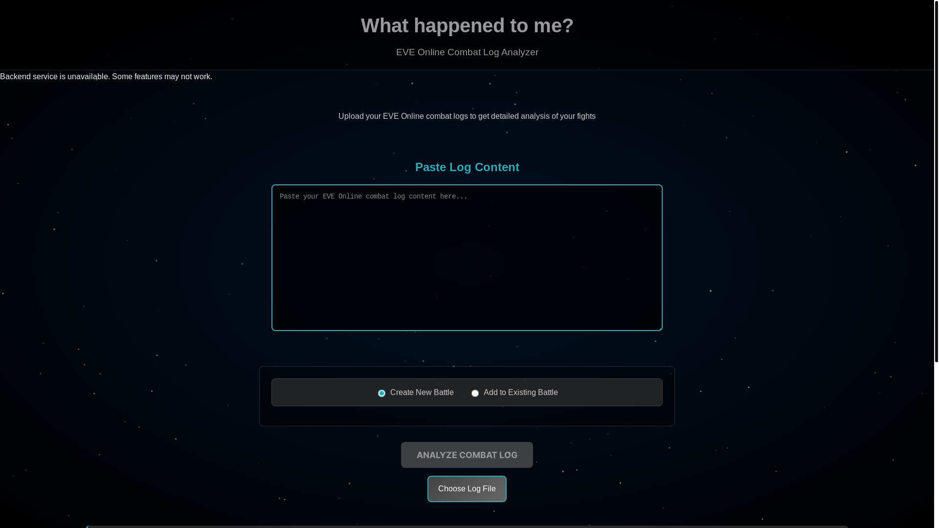 website screenshot of https://eve-combat-log-analyzer.pages.dev/