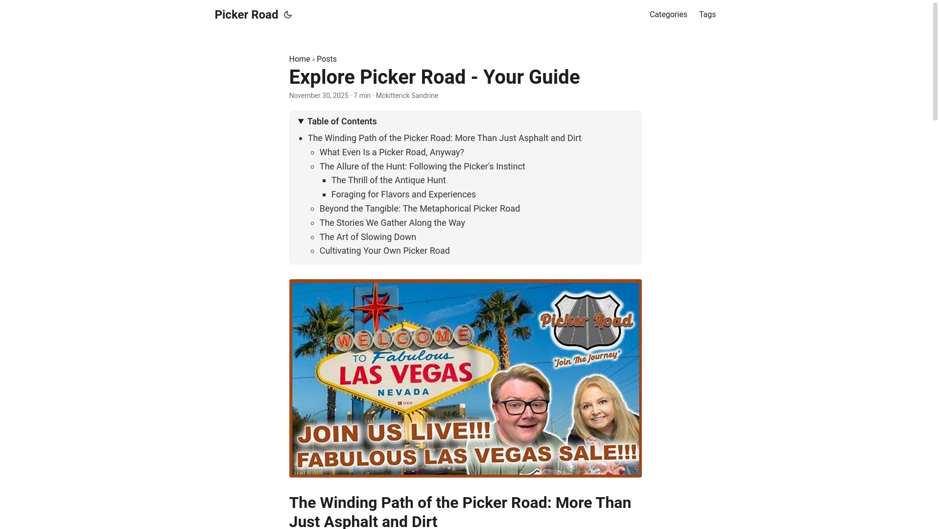 website screenshot of https://pickerroad2.pages.dev/