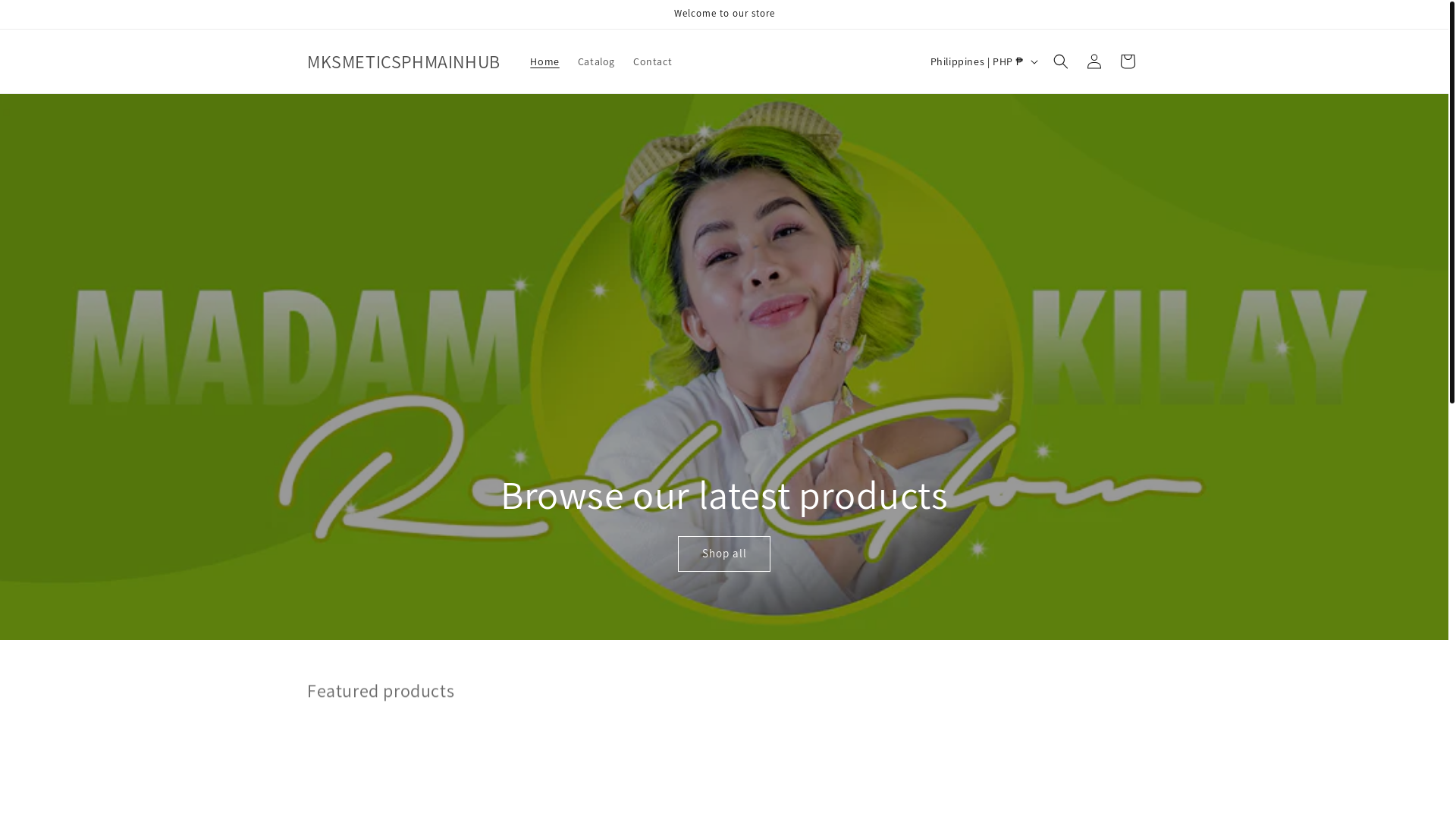 website screenshot of https://mksmeticsphmainhub.com/