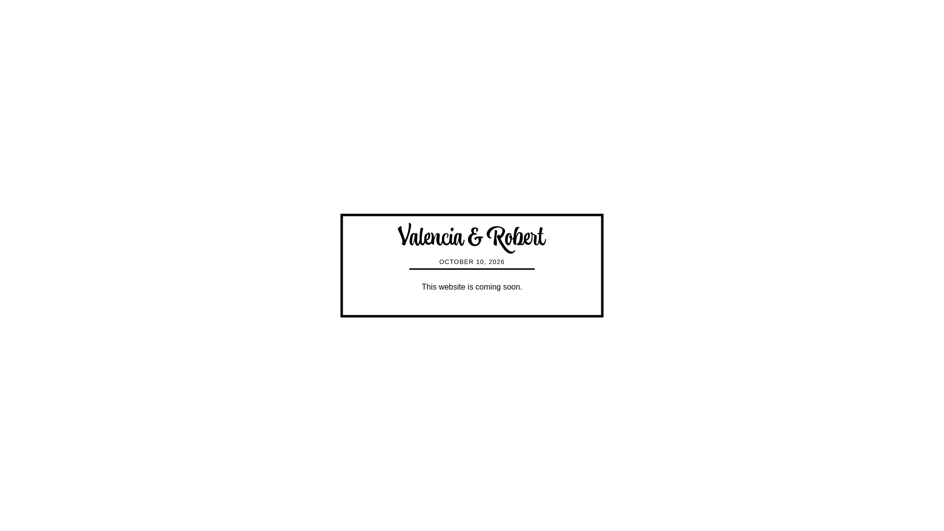 website screenshot of https://robertandvalencia.com/