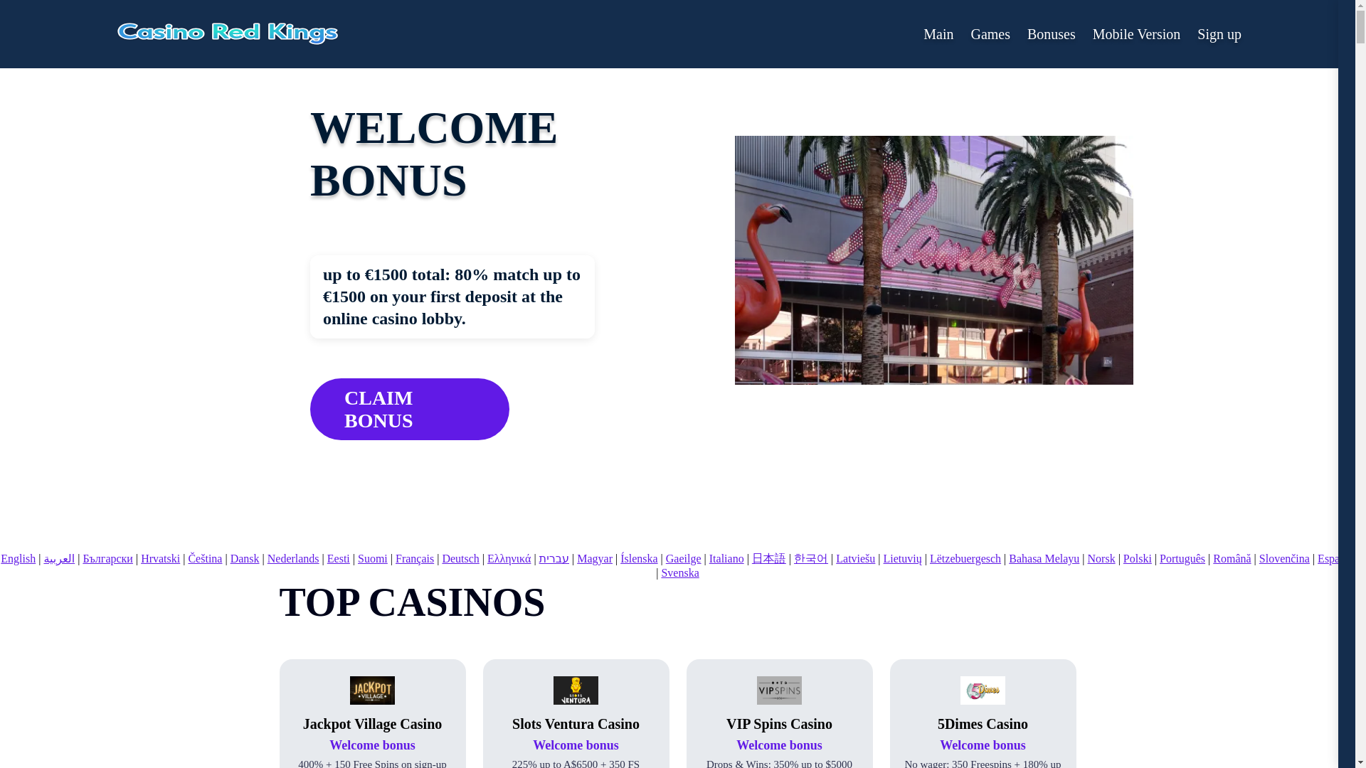 website screenshot of https://casinoredkings3.bond/