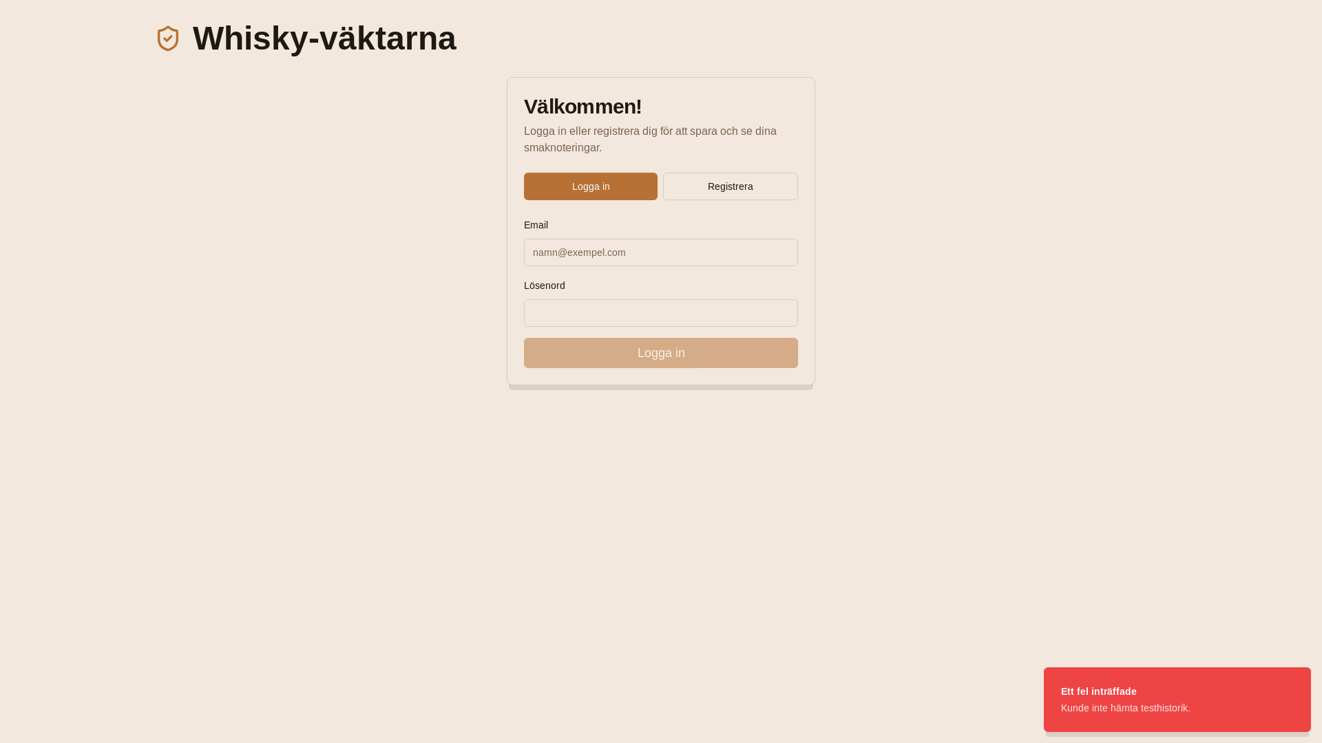 website screenshot of https://whiskyvaktarna.se/