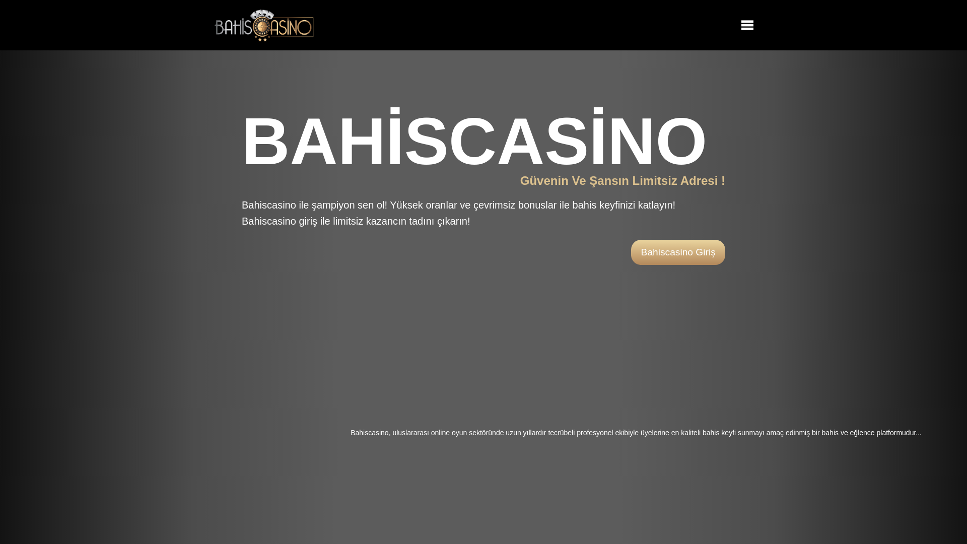 website screenshot of https://bahiscasino-mobile.pro/