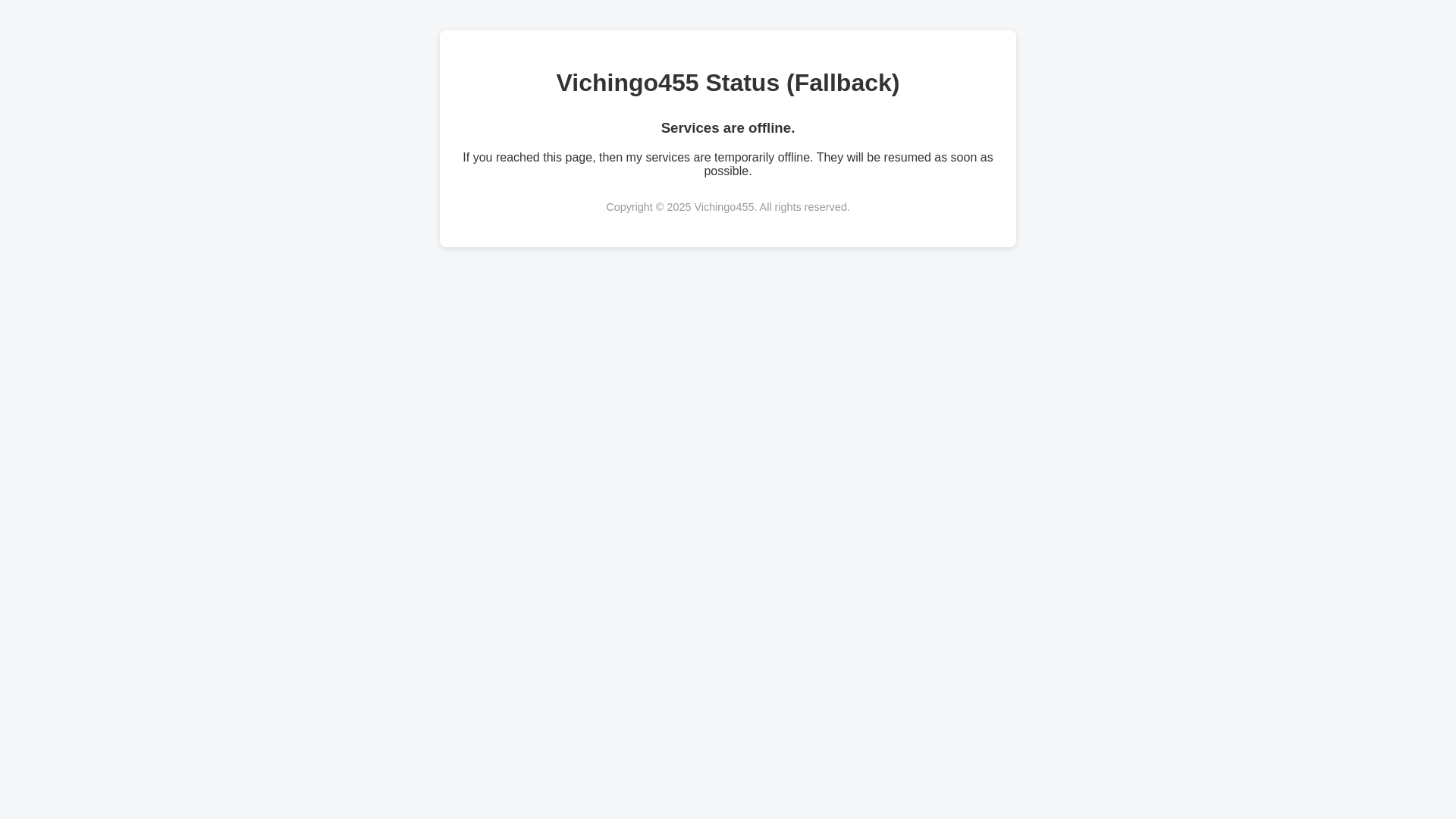 website screenshot of https://status-vichingo455.pages.dev/