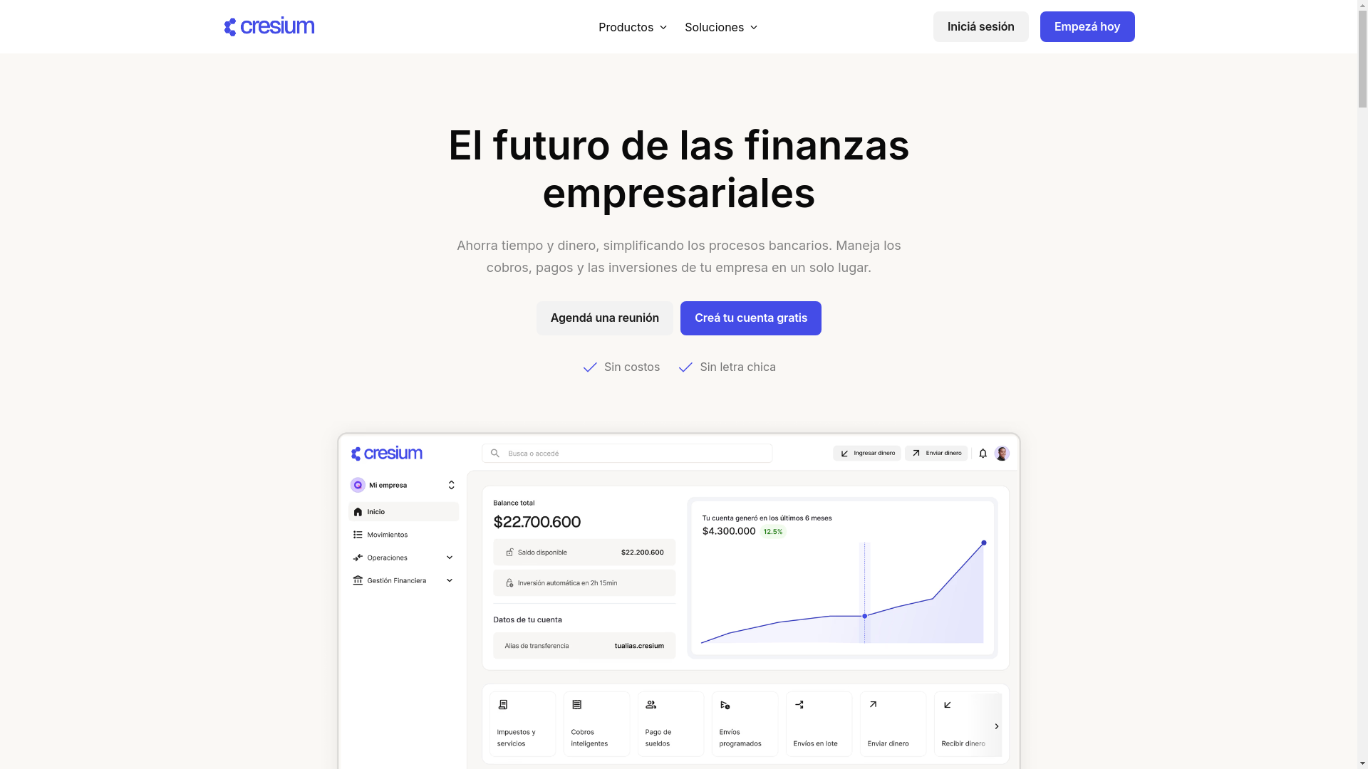 website screenshot of https://cresium-xyz.pages.dev/
